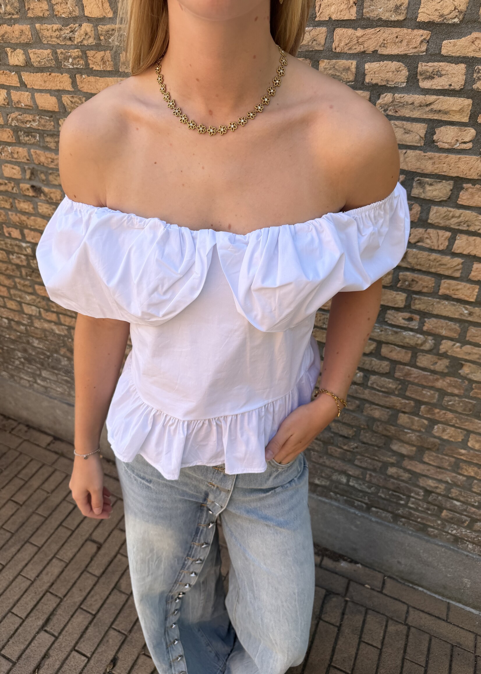 Flo Boutique Top Phie White
