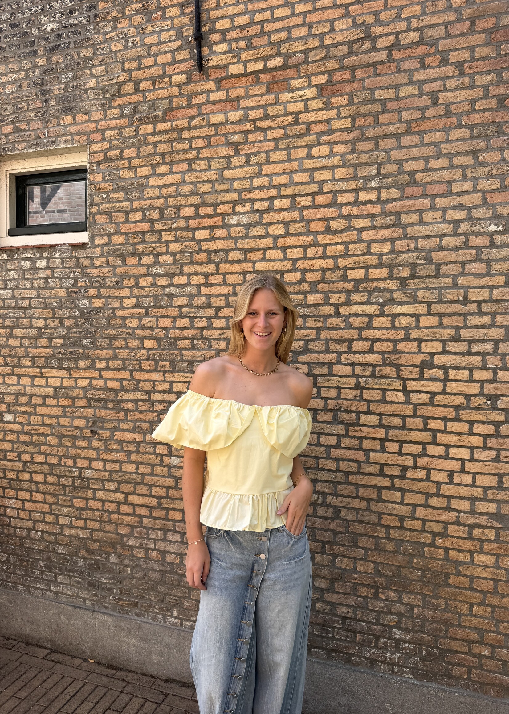 Flo Boutique Top Phie Yellow