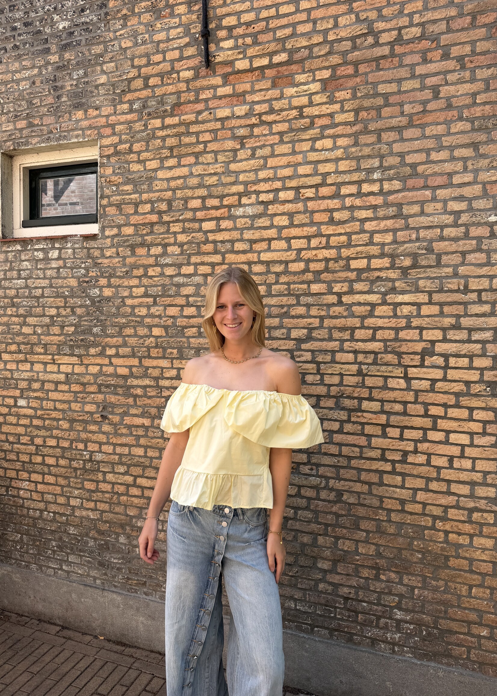 Flo Boutique Top Phie Yellow