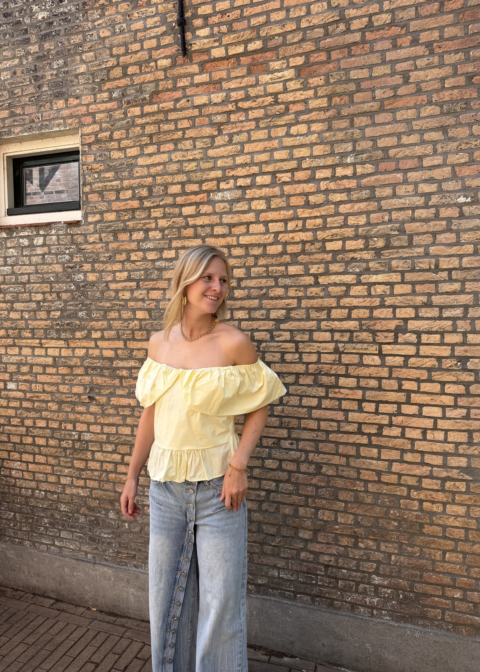 Flo Boutique Top Phie Yellow