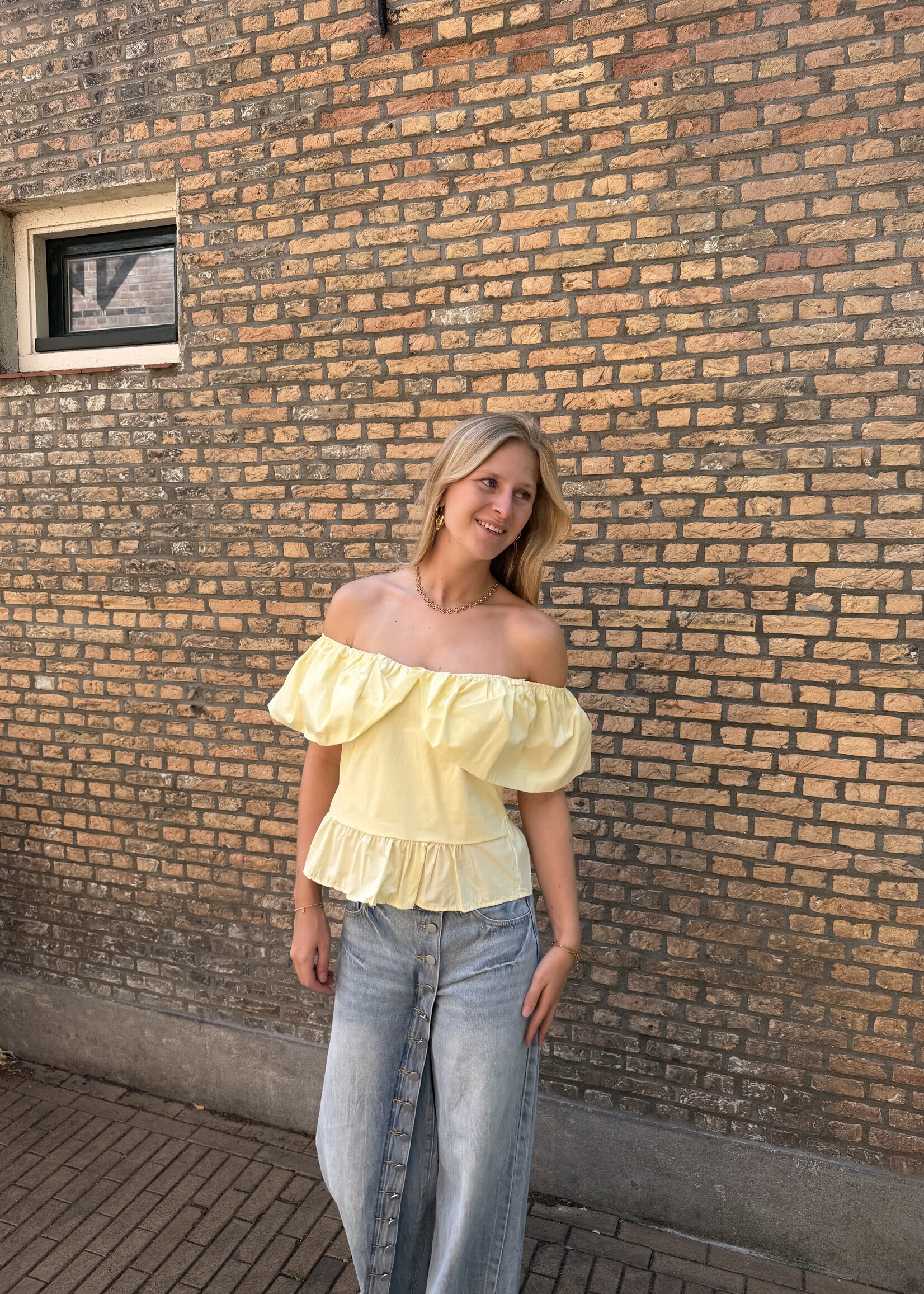 Flo Boutique Top Phie Yellow