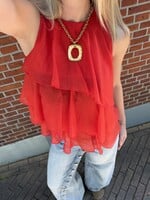 Flo Boutique Top Pleun Red