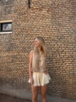 Flo Boutique Denim Short Stevie Beige