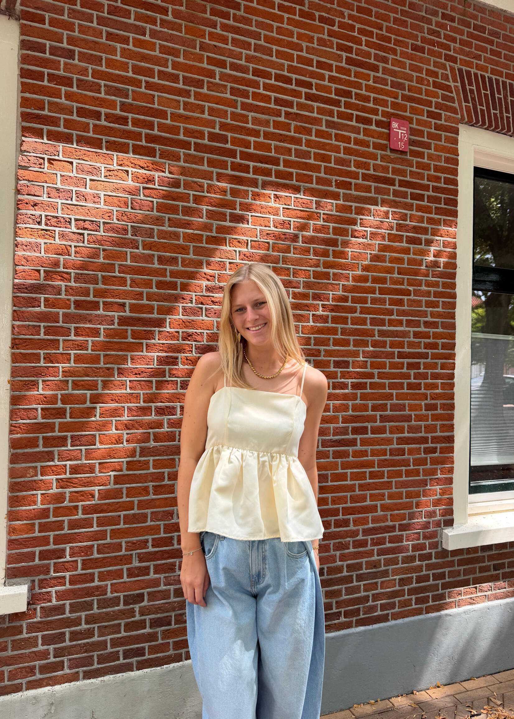 Flo Boutique Top Emilia Cream