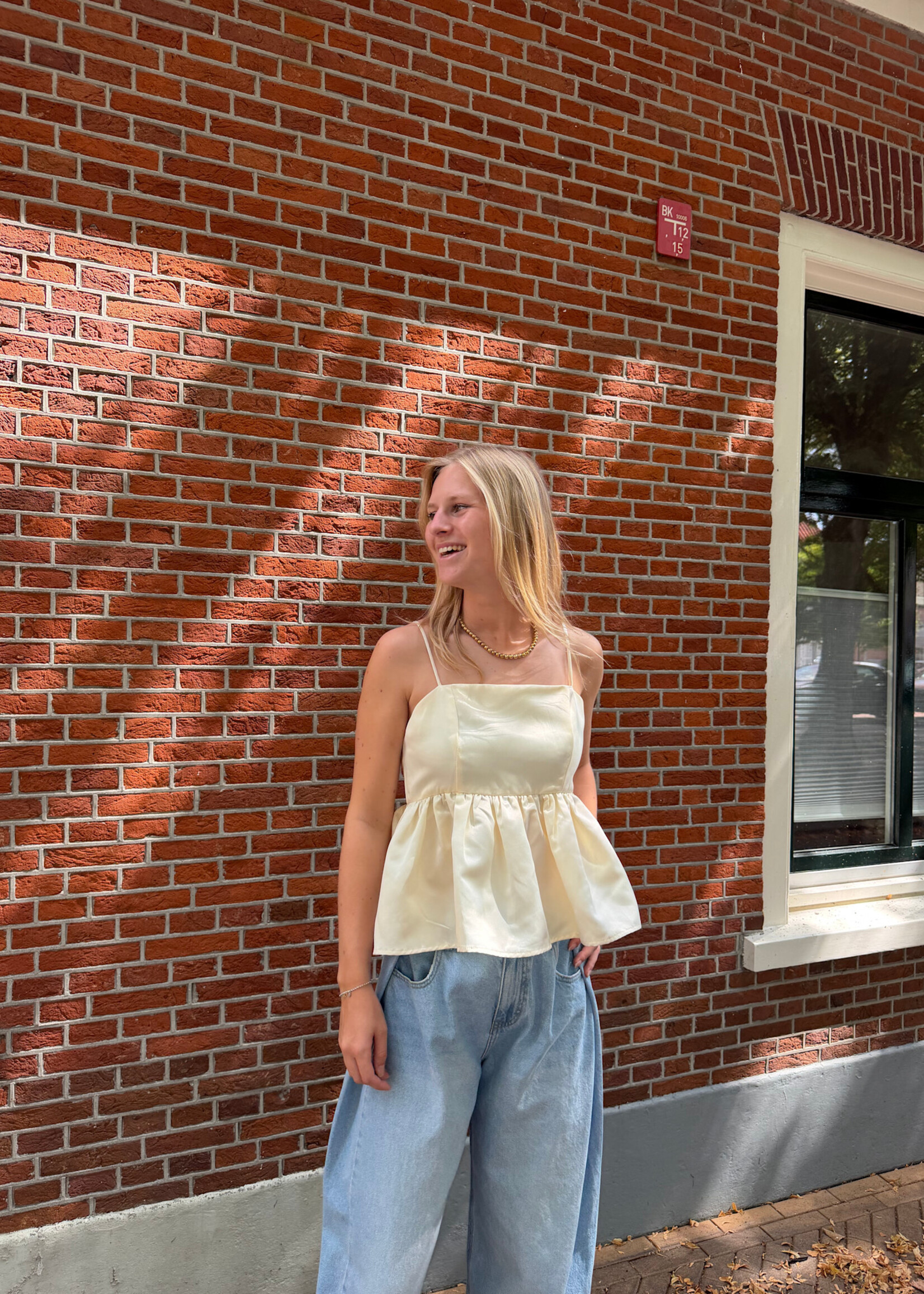 Flo Boutique Top Emilia Cream