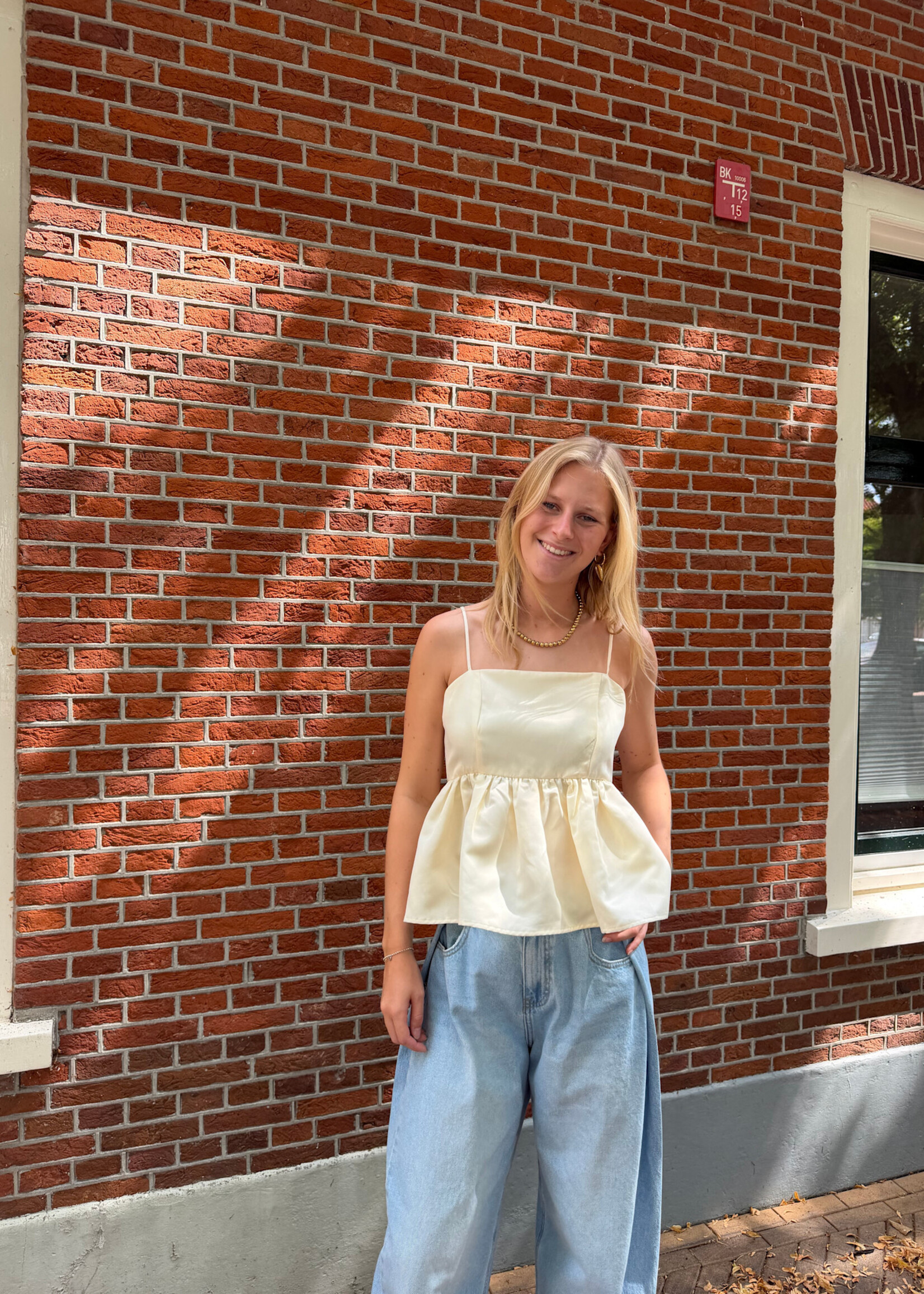 Flo Boutique Top Emilia Cream