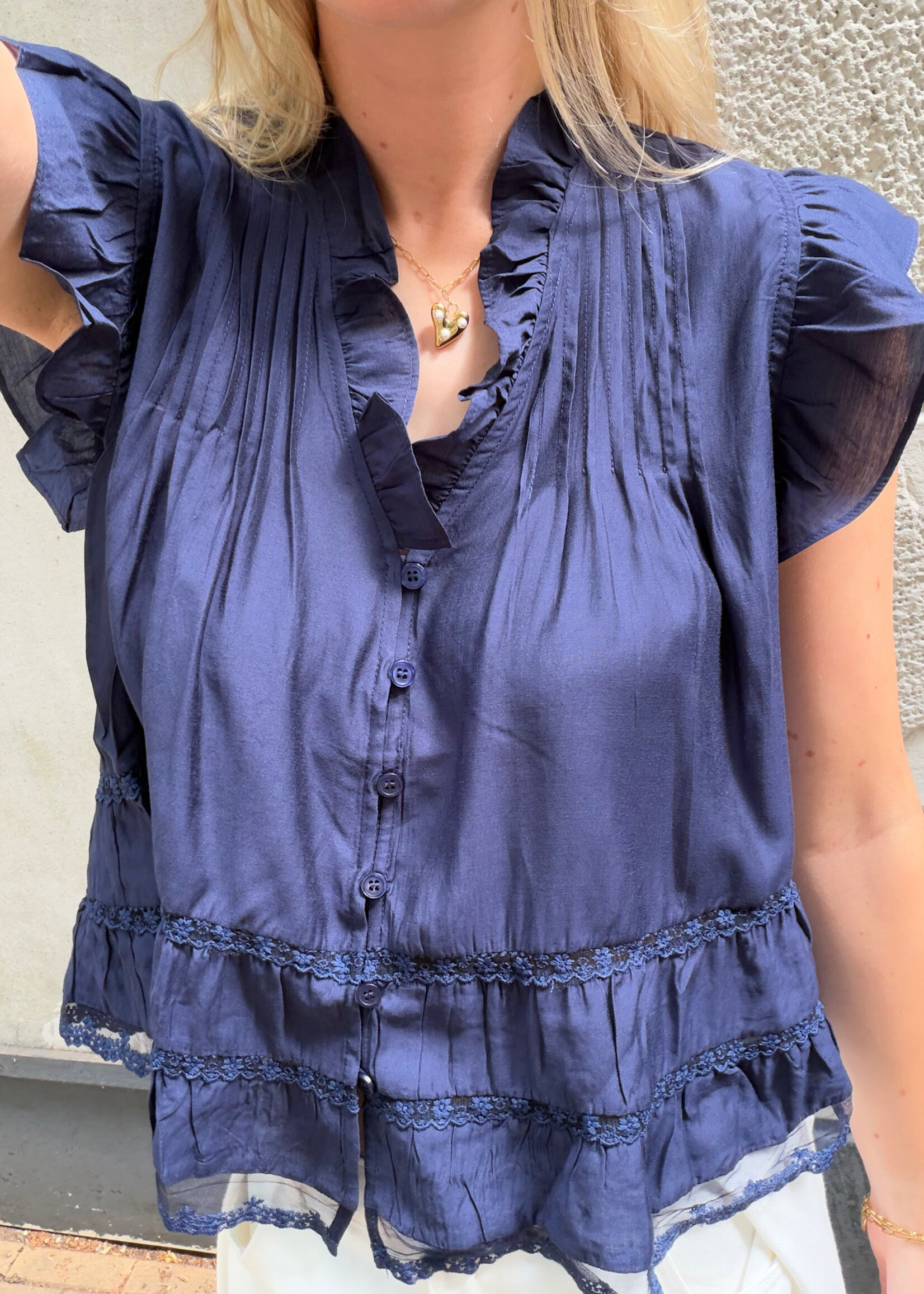 Flo Boutique Top Nila Navy