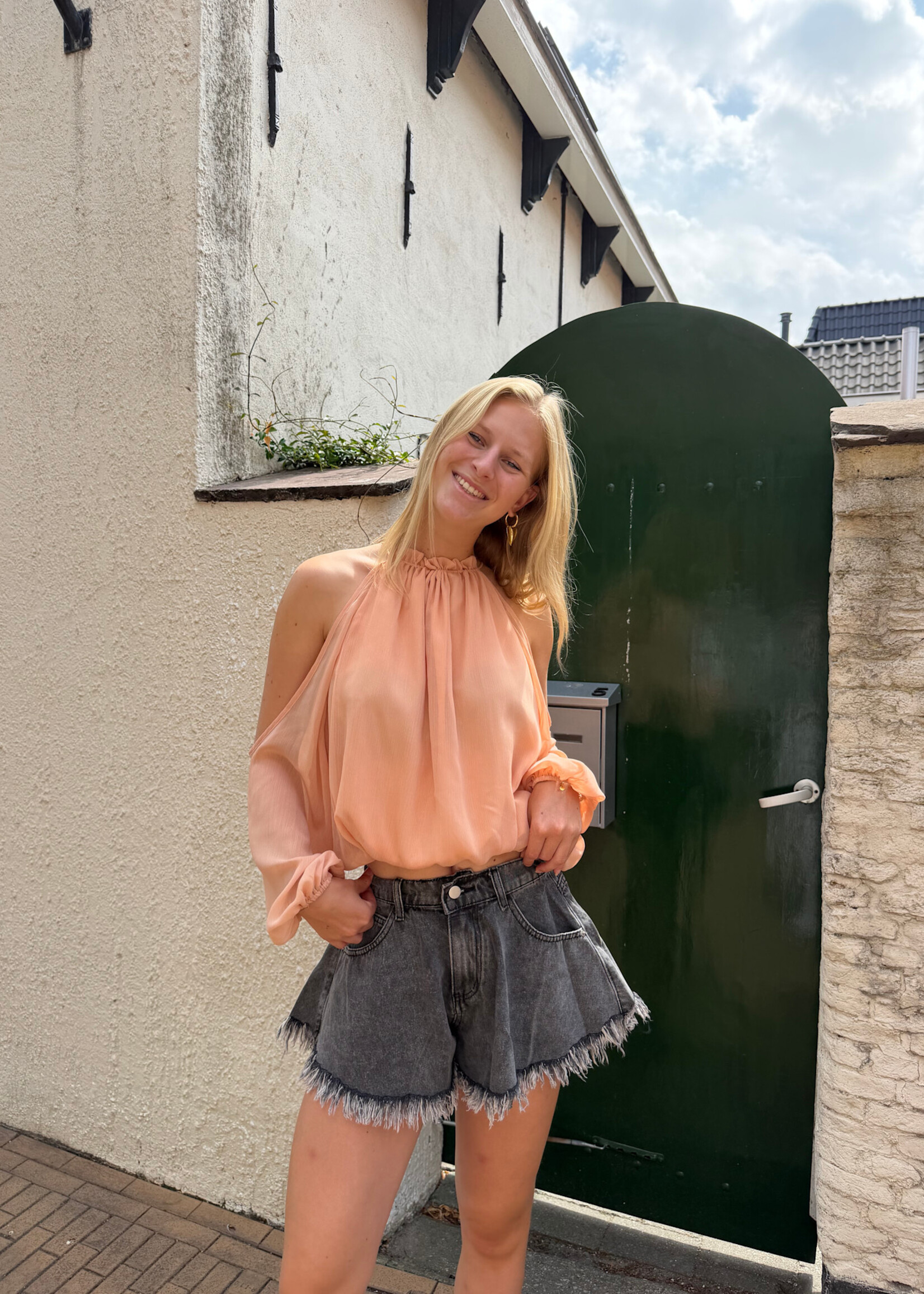 Flo Boutique Top Lola Peach