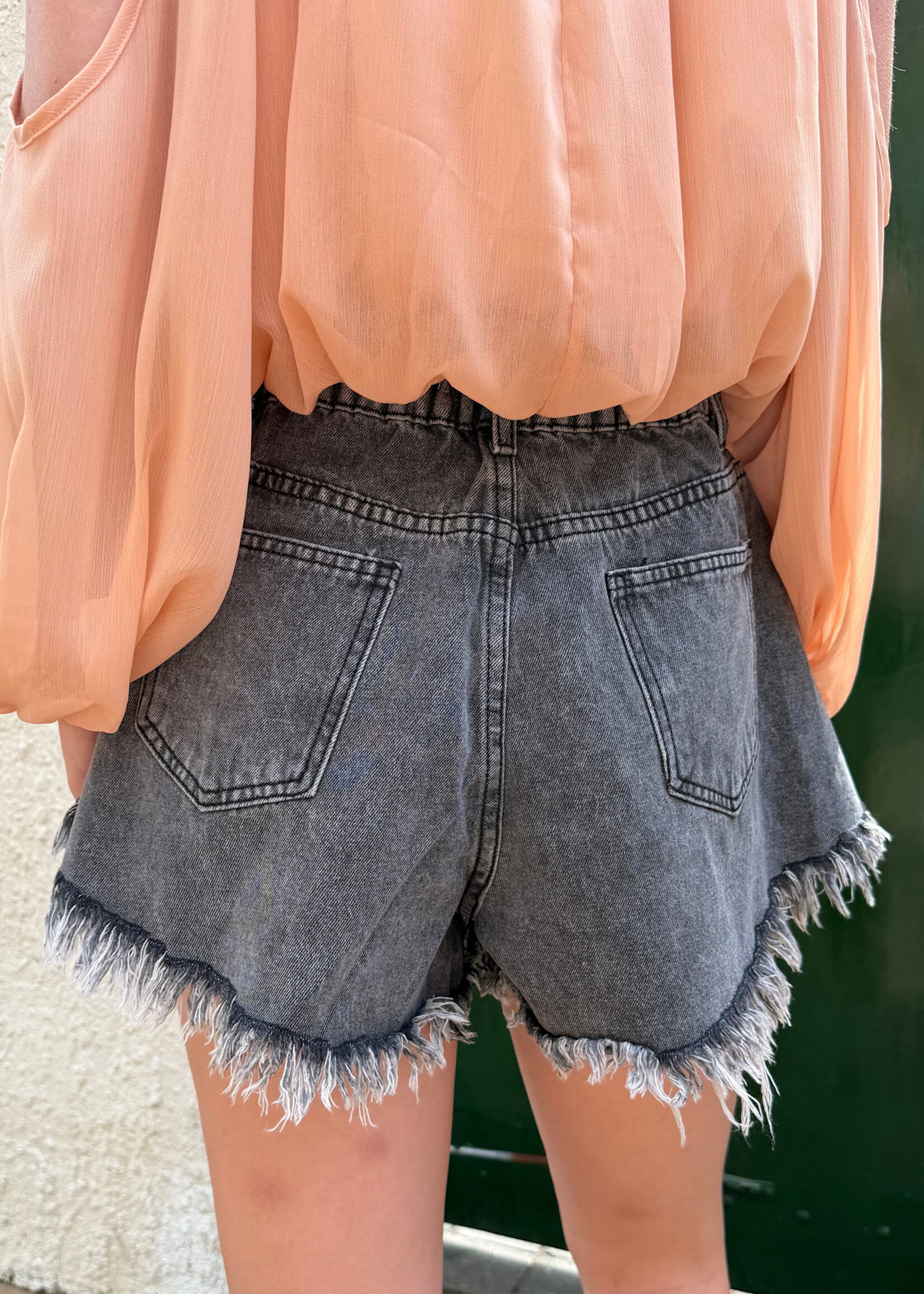 Flo Boutique Denim Short Stevie Grey