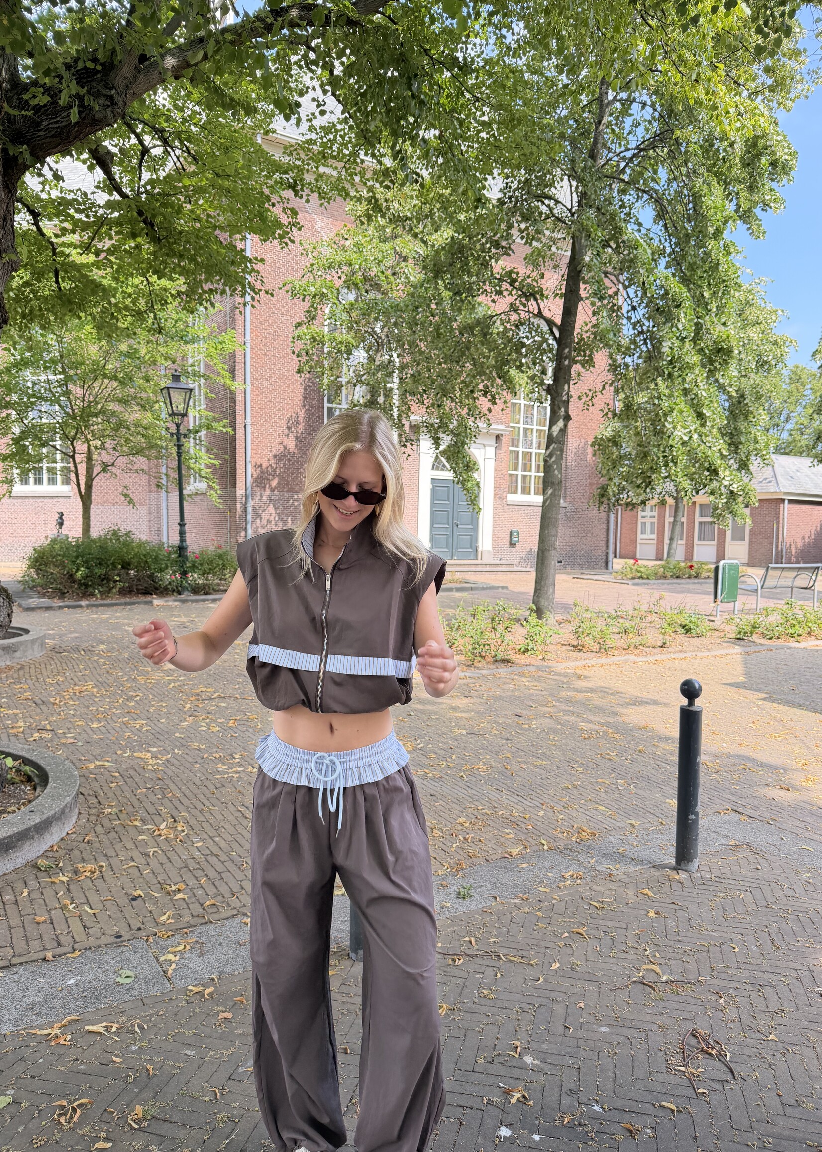Flo Boutique Broek Jet Brown