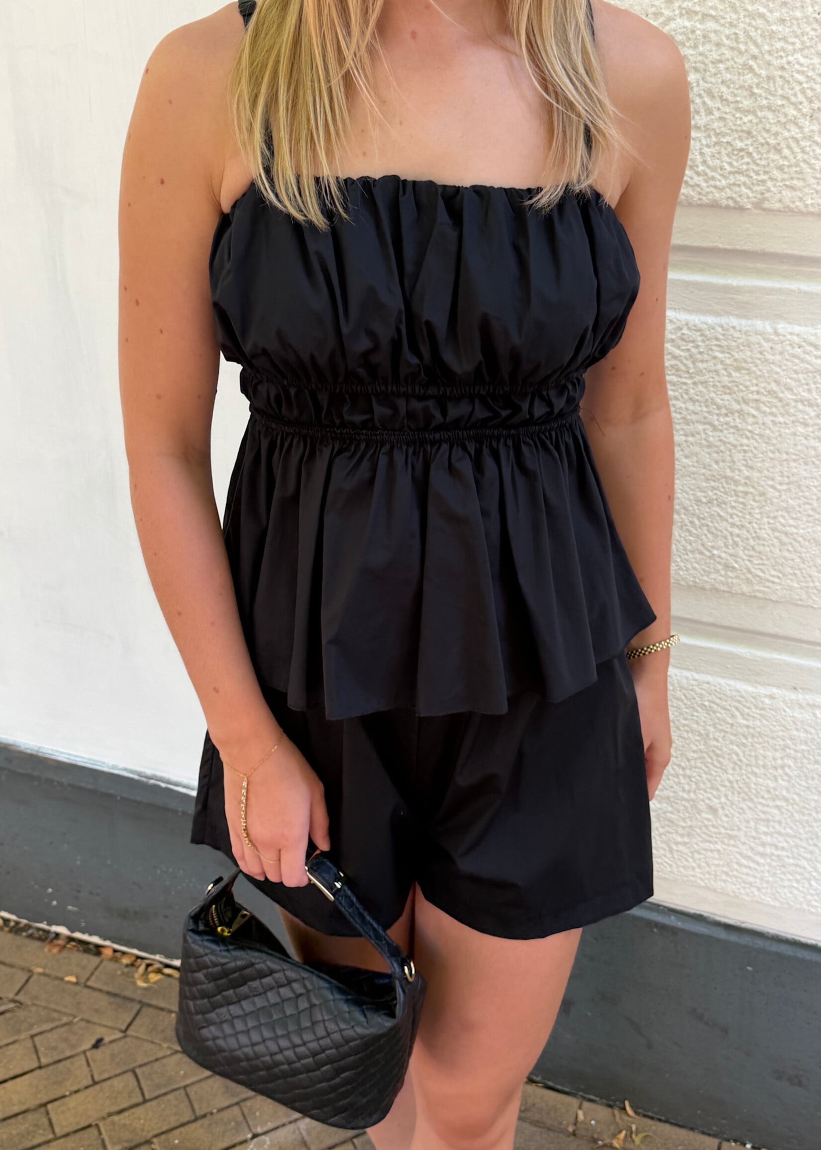 Flo Boutique Leren Tas Tess Black