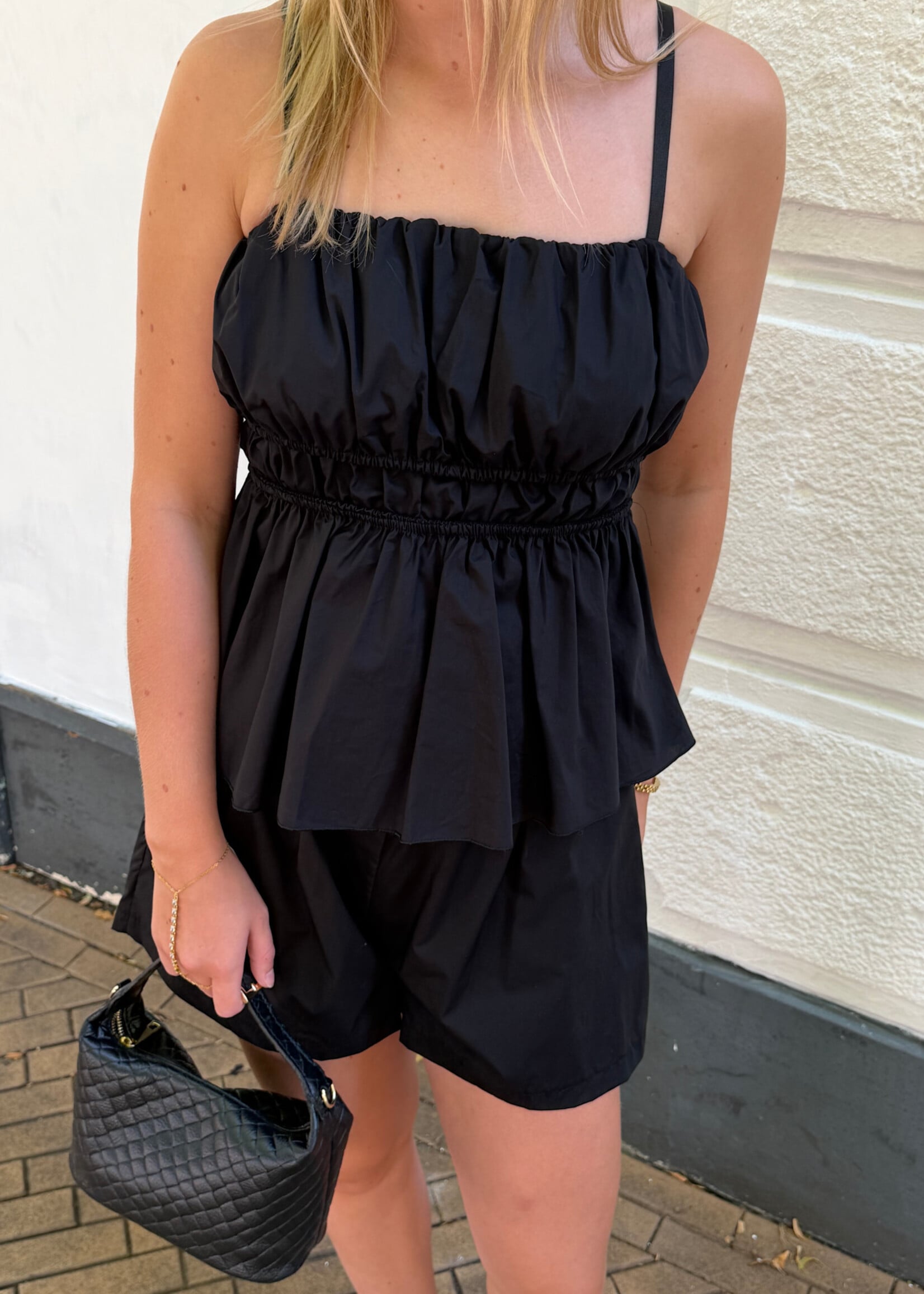 Flo Boutique Leren Tas Tess Black
