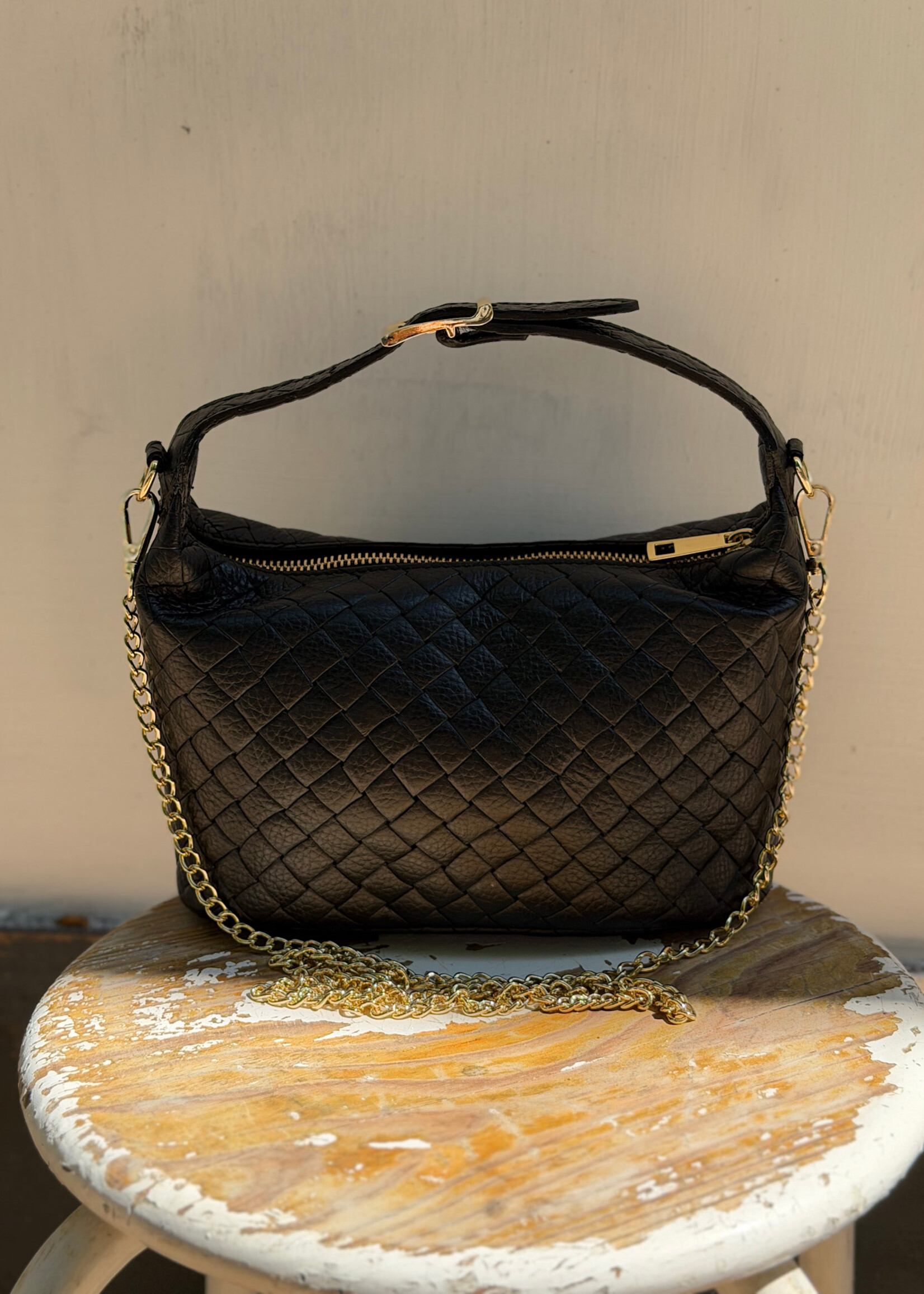Flo Boutique Leren Tas Tess Black