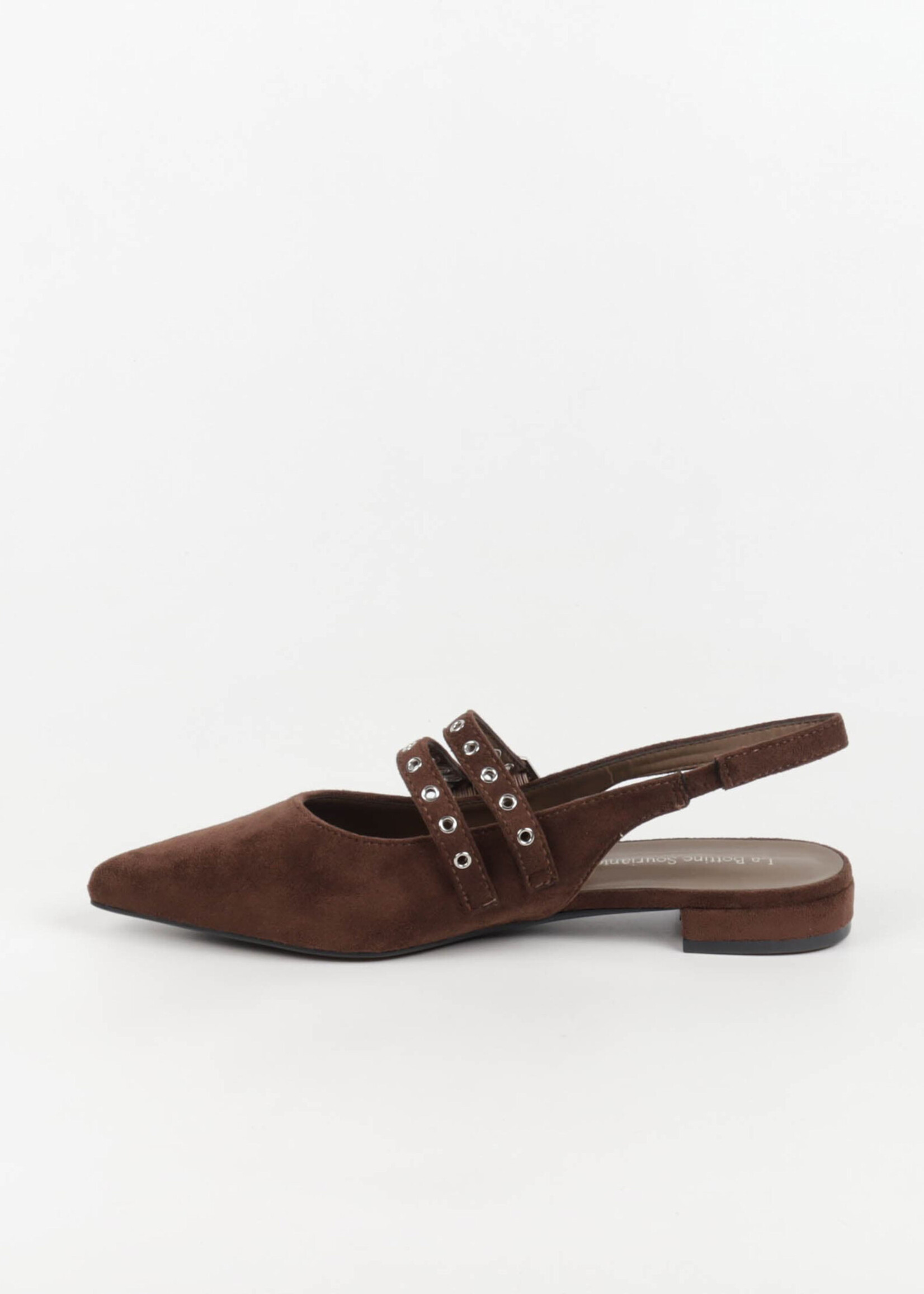 Flo Boutique Slingbacks Studs Choco