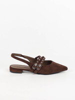 Flo Boutique Slingbacks Studs Choco