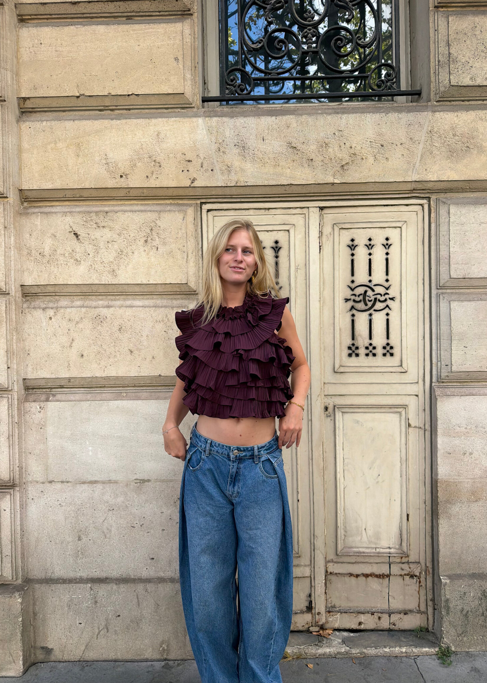 Flo Boutique Top Kelly Aubergine