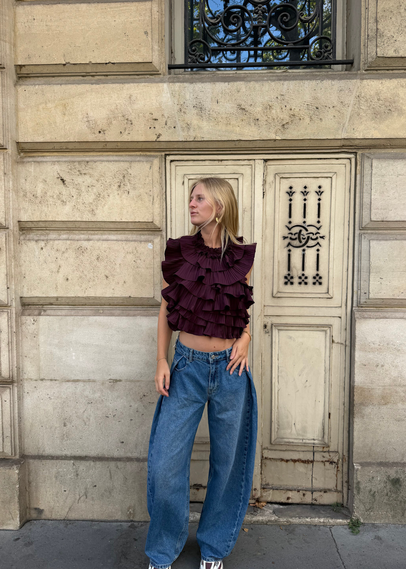 Flo Boutique Top Kelly Aubergine