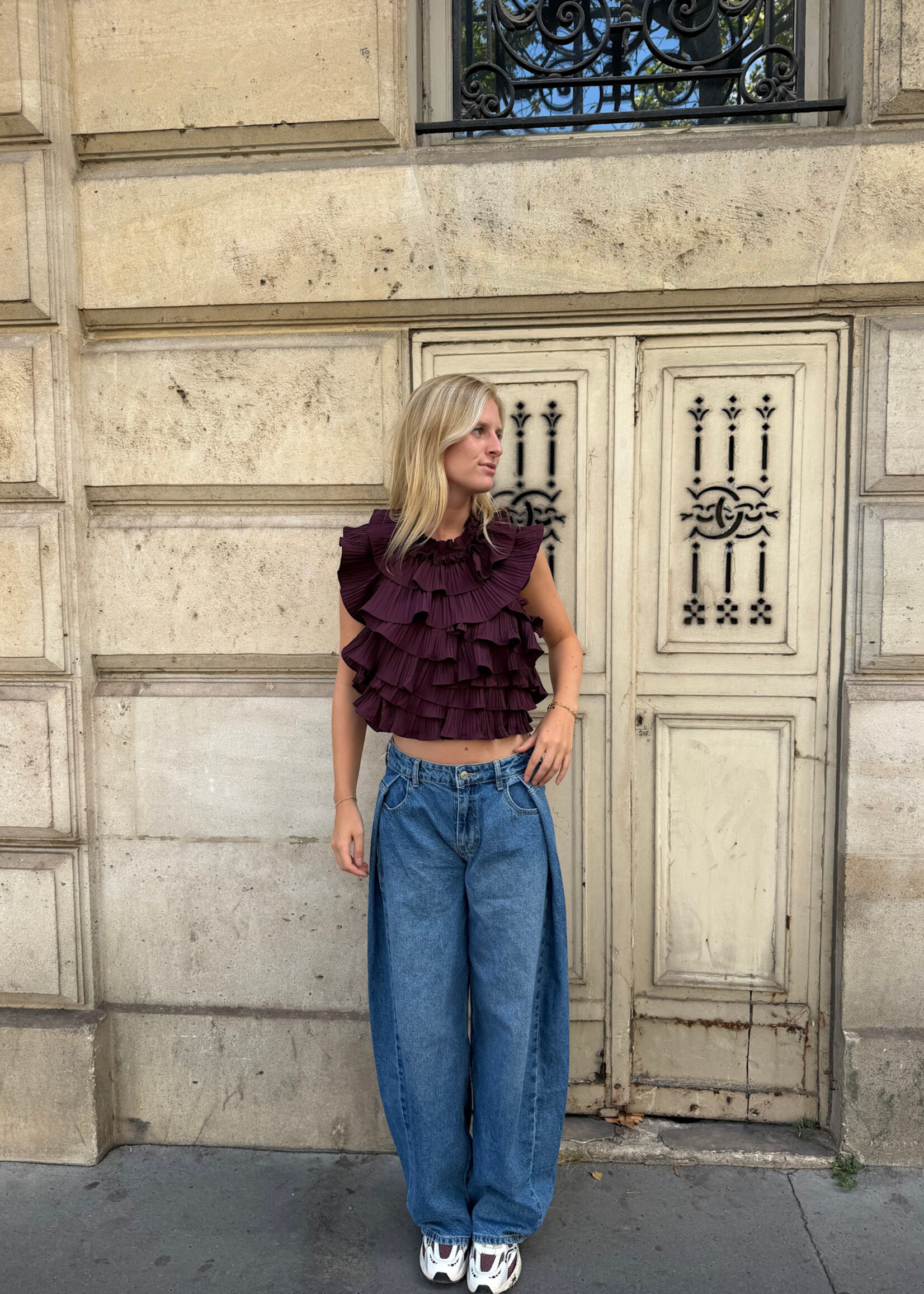 Flo Boutique Top Kelly Aubergine
