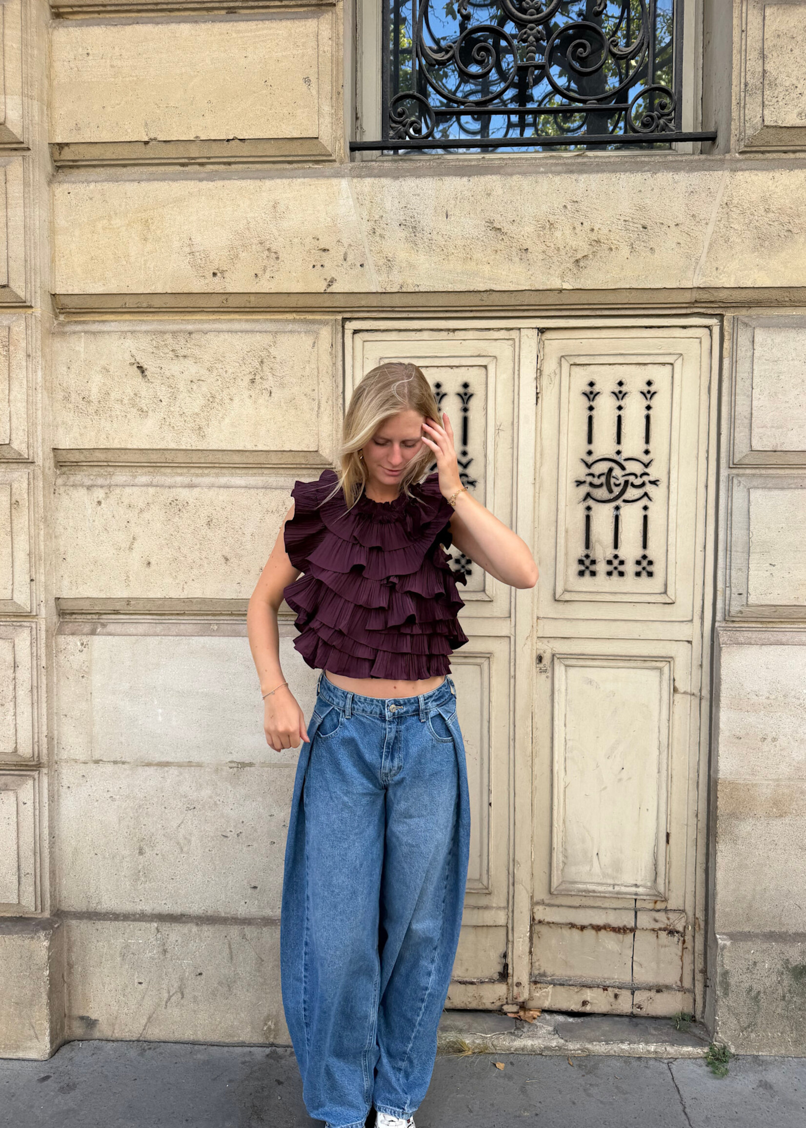 Flo Boutique Top Kelly Aubergine