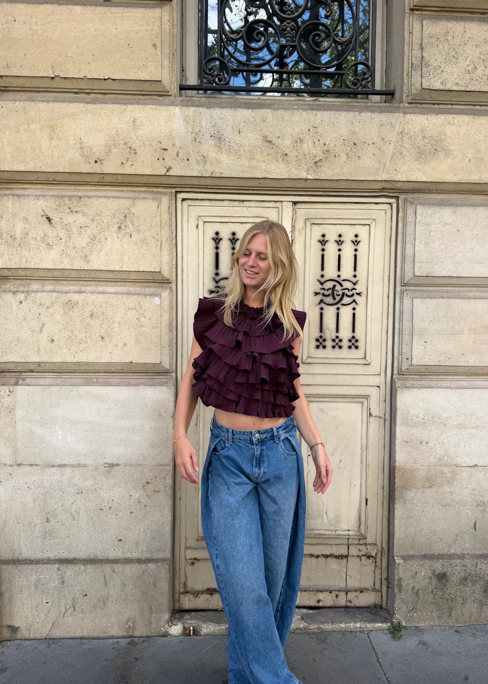 Flo Boutique Top Kelly Aubergine
