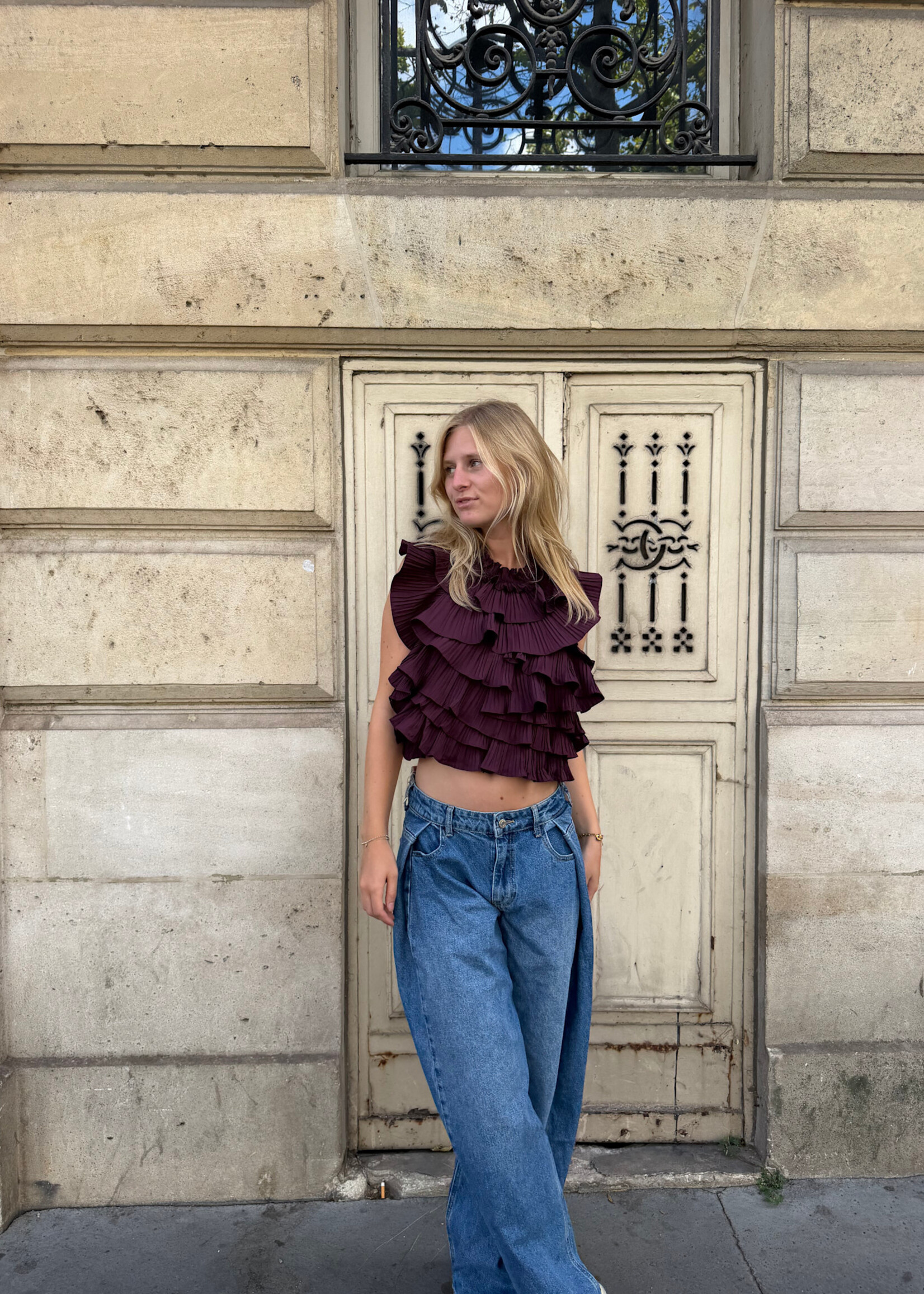 Flo Boutique Top Kelly Aubergine