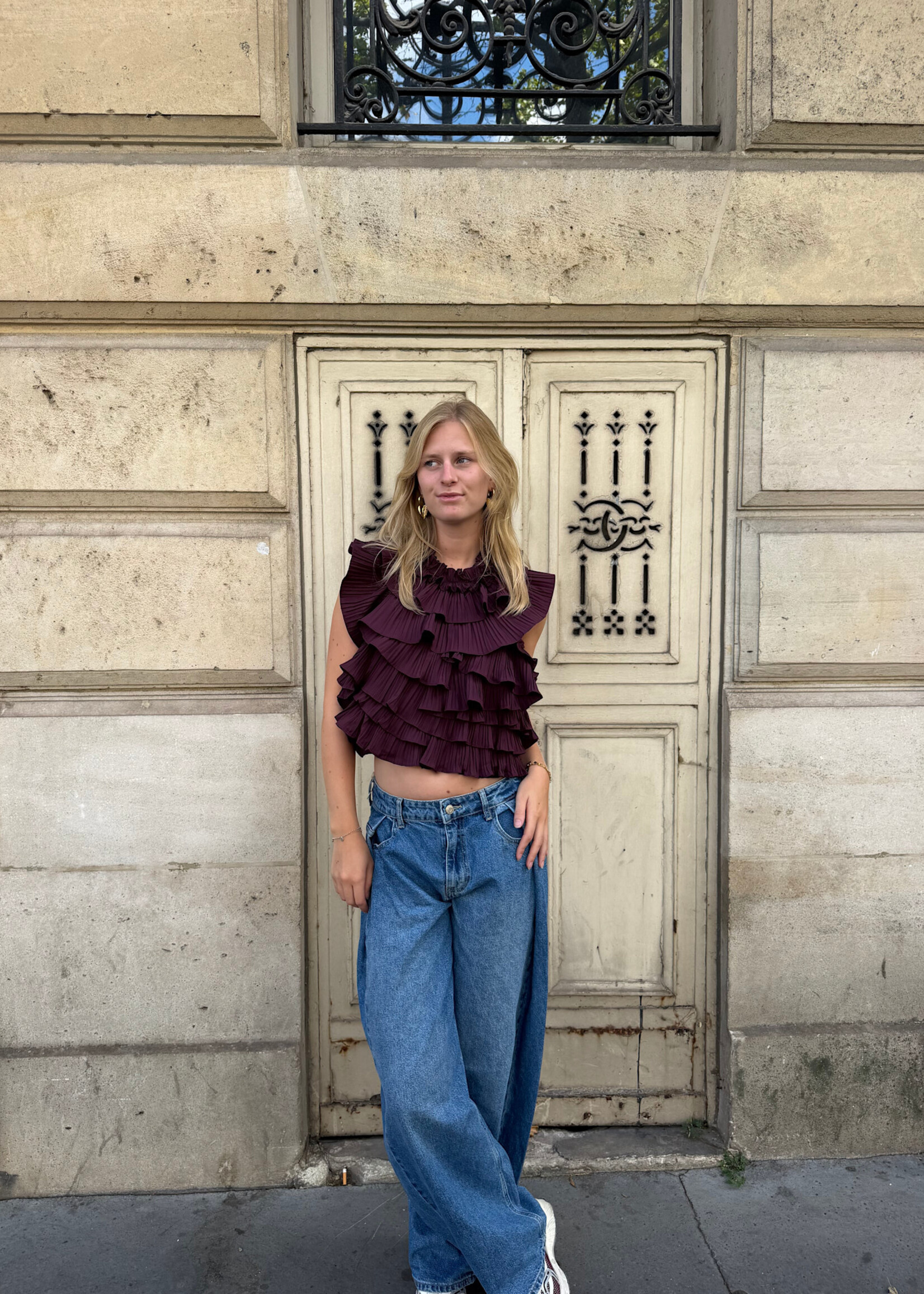 Flo Boutique Top Kelly Aubergine