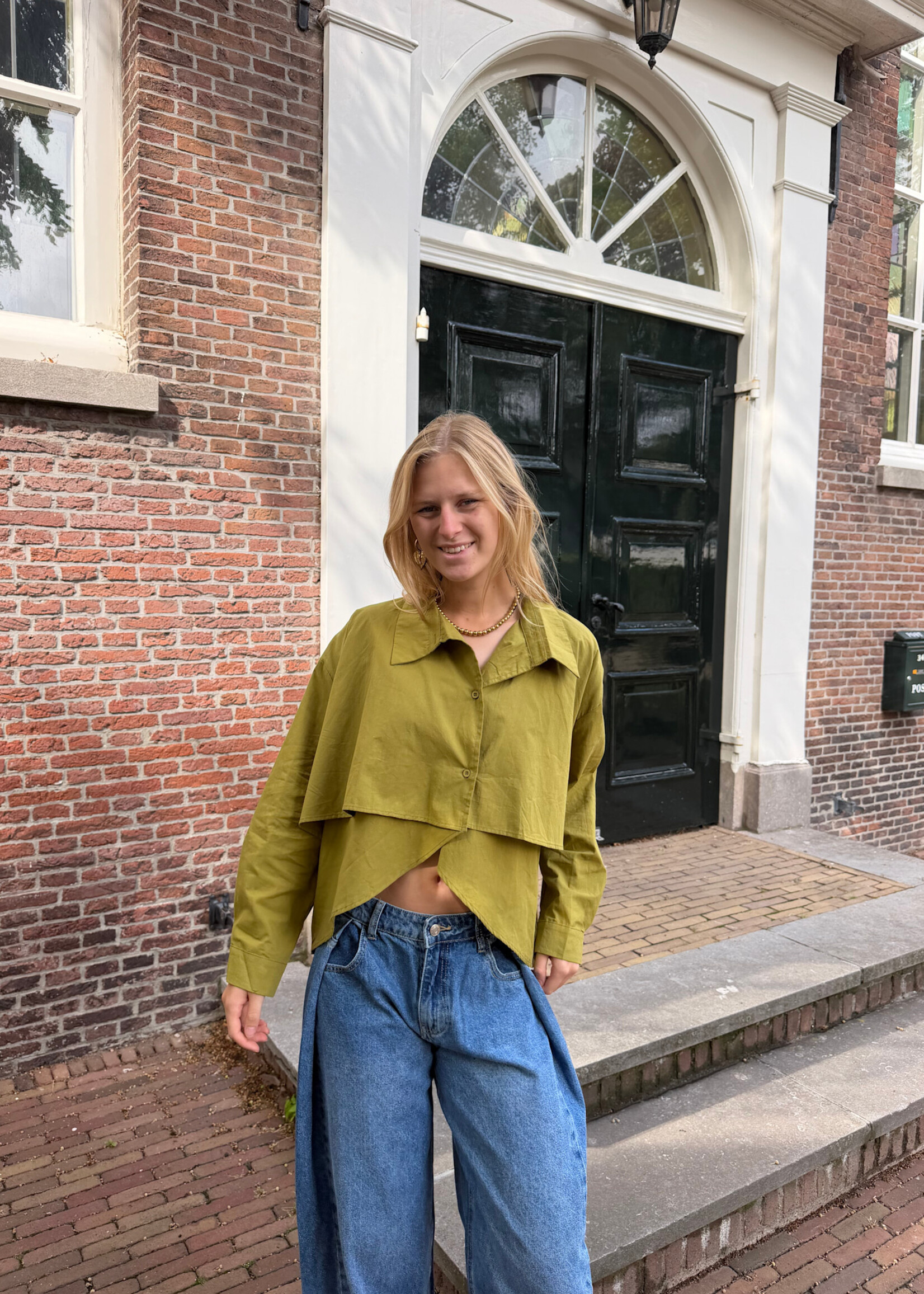 Flo Boutique Blouse Liv Green