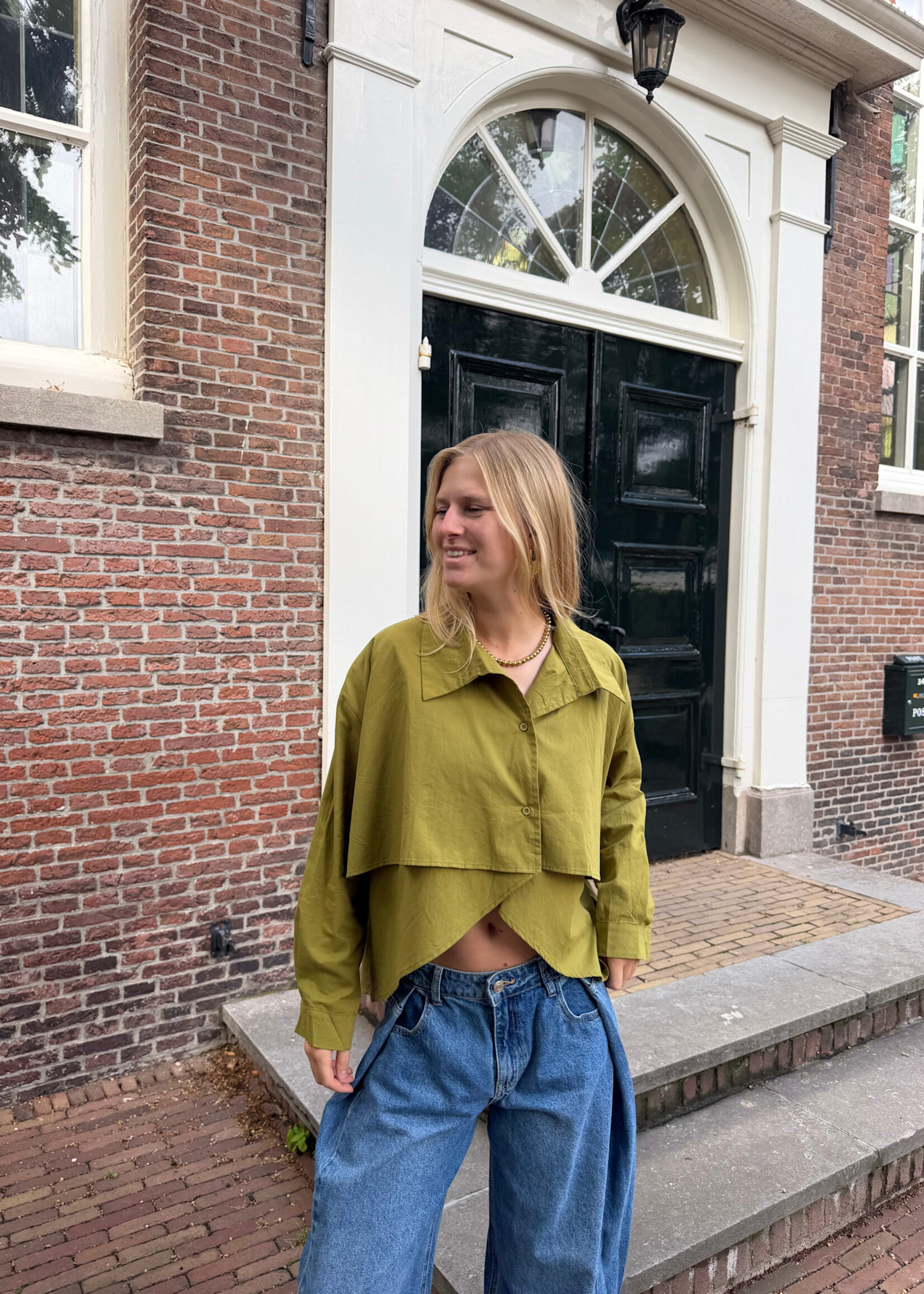 Flo Boutique Blouse Liv Green
