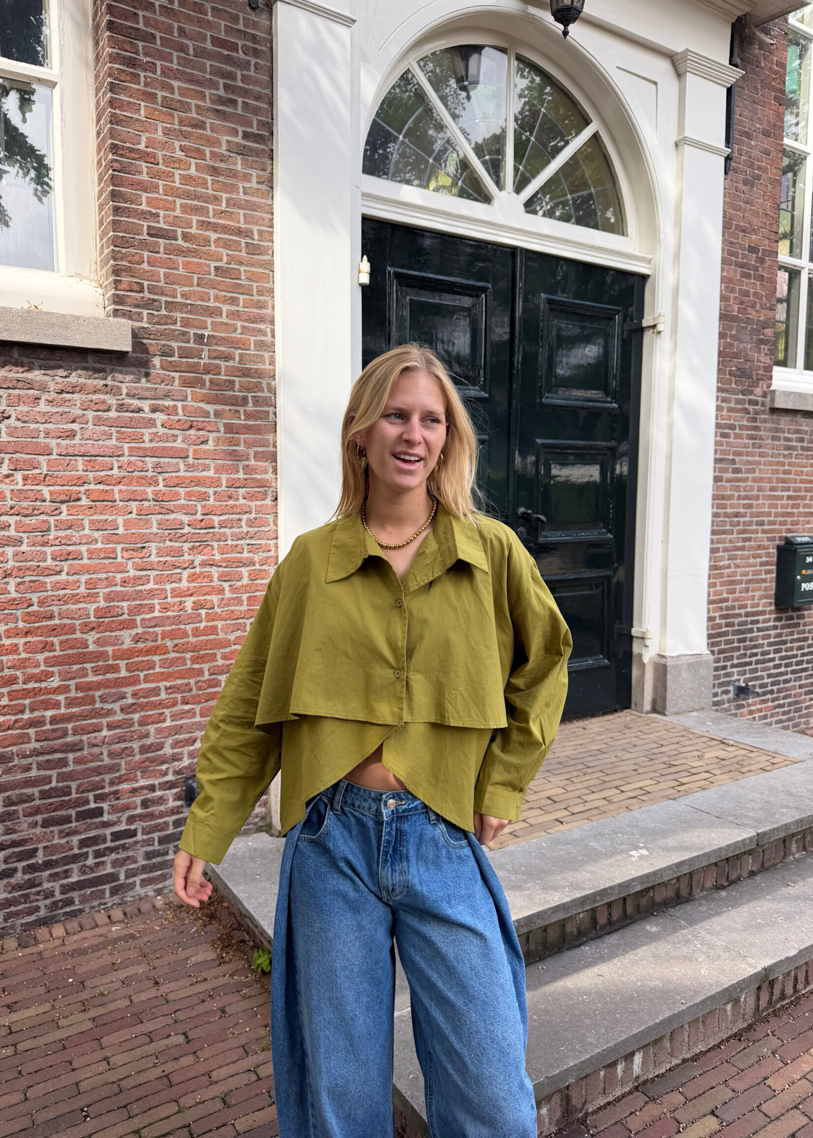 Flo Boutique Blouse Liv Green
