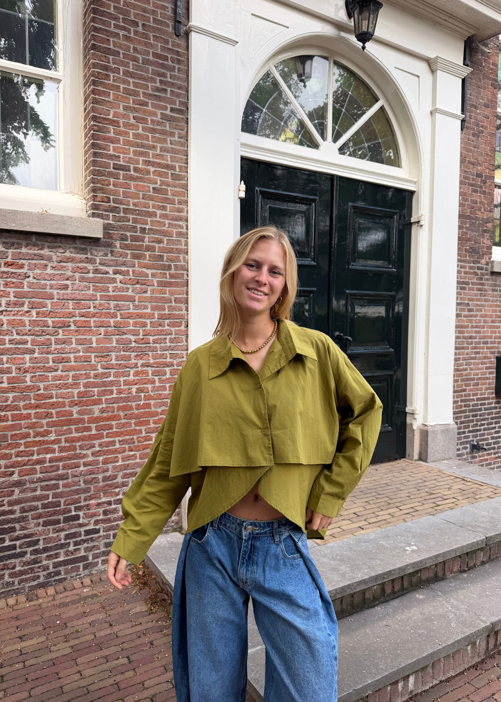 Flo Boutique Blouse Liv Green