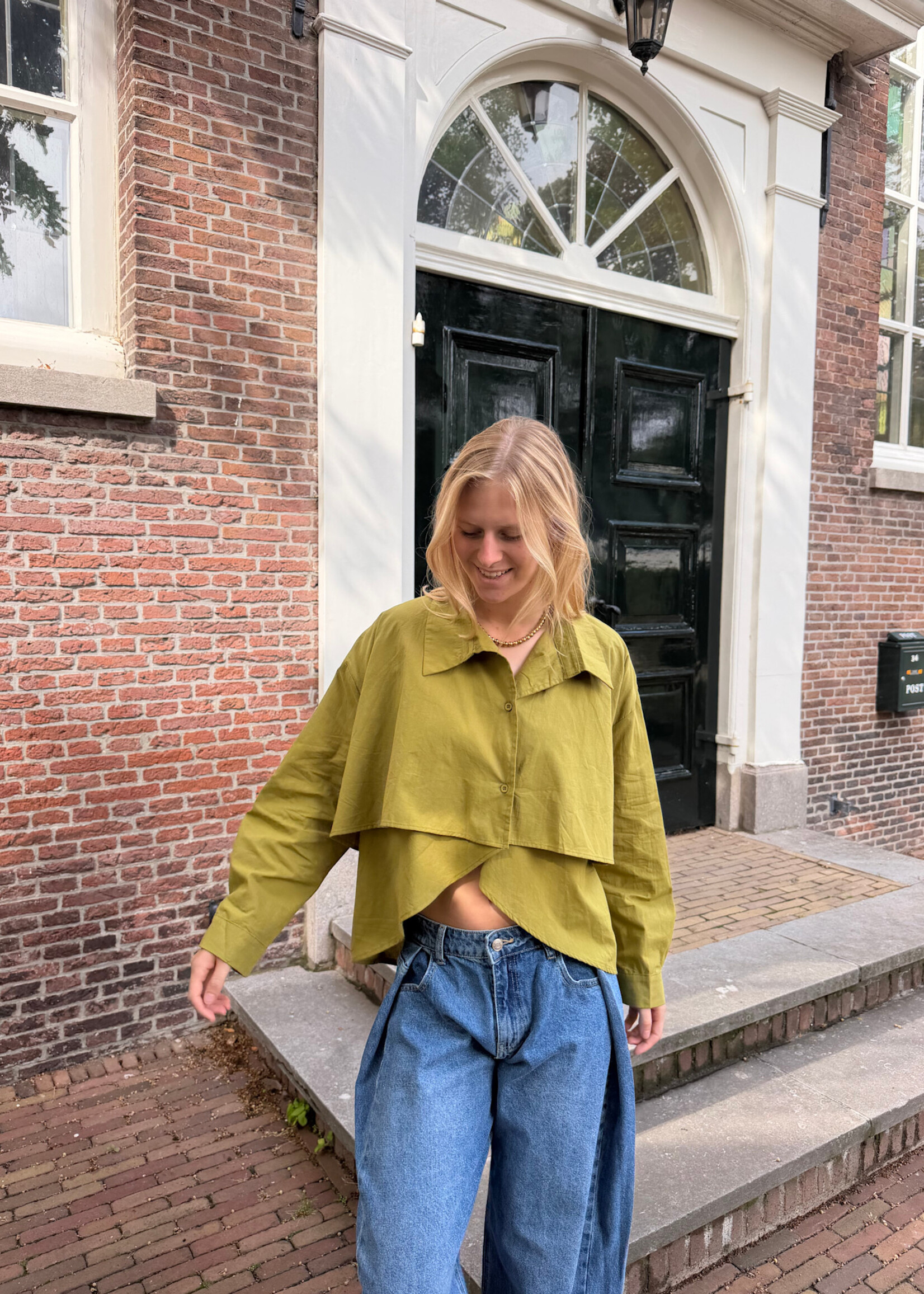 Flo Boutique Blouse Liv Green