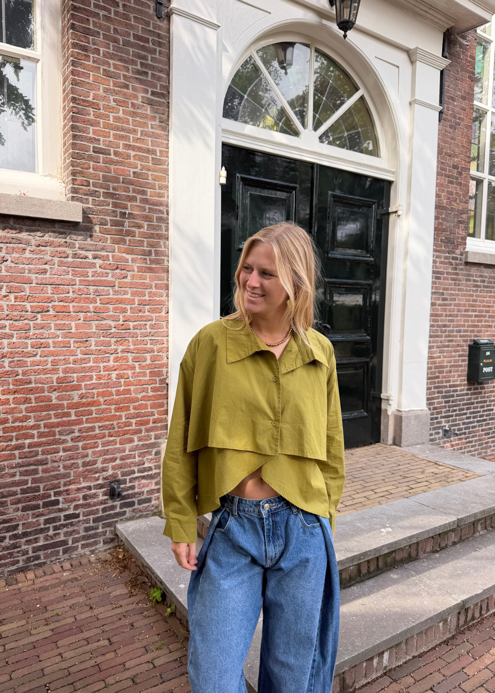 Flo Boutique Blouse Liv Green