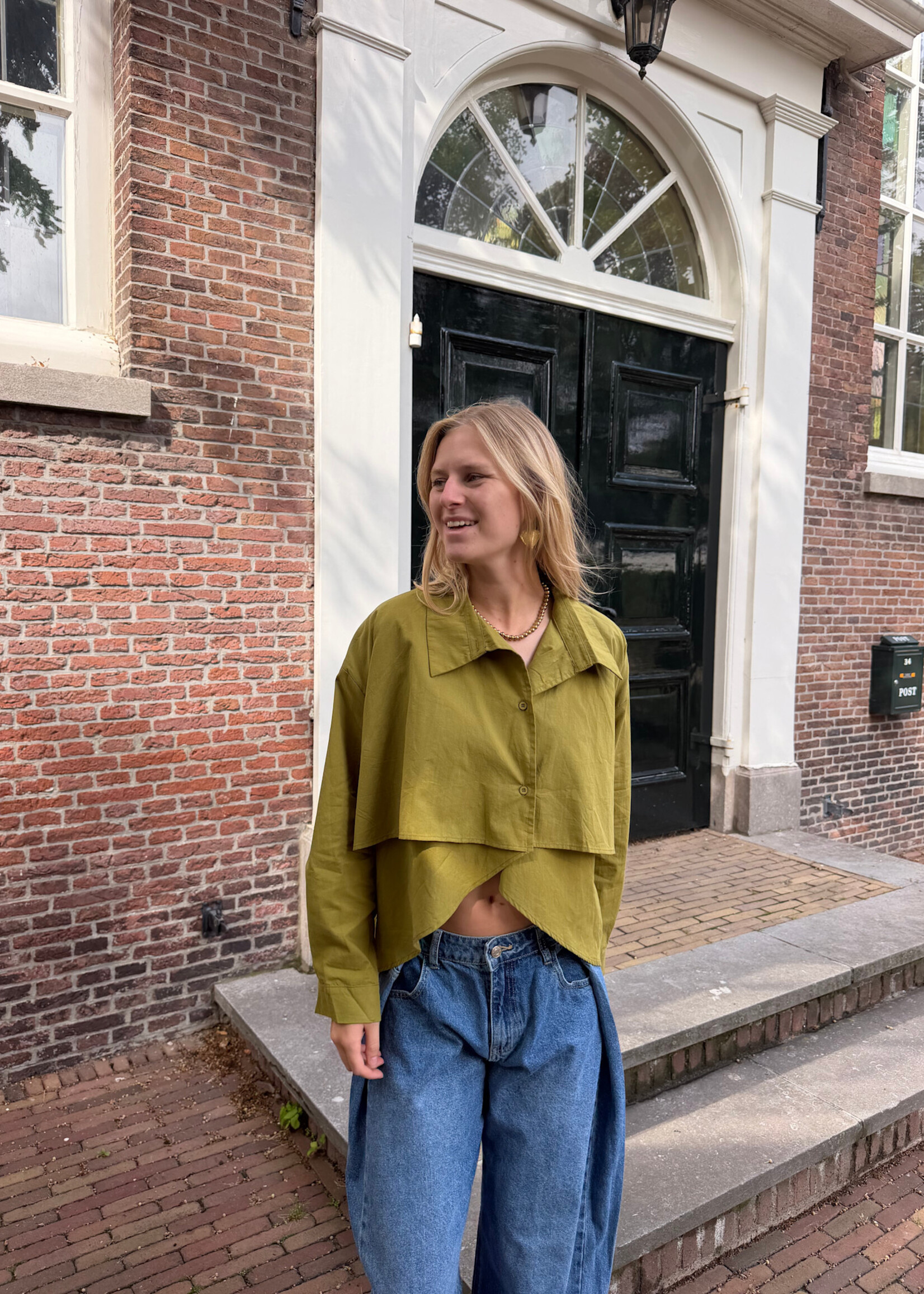 Flo Boutique Blouse Liv Green