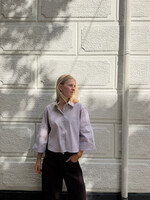 Flo Boutique Striped Blouse Elisa Brown