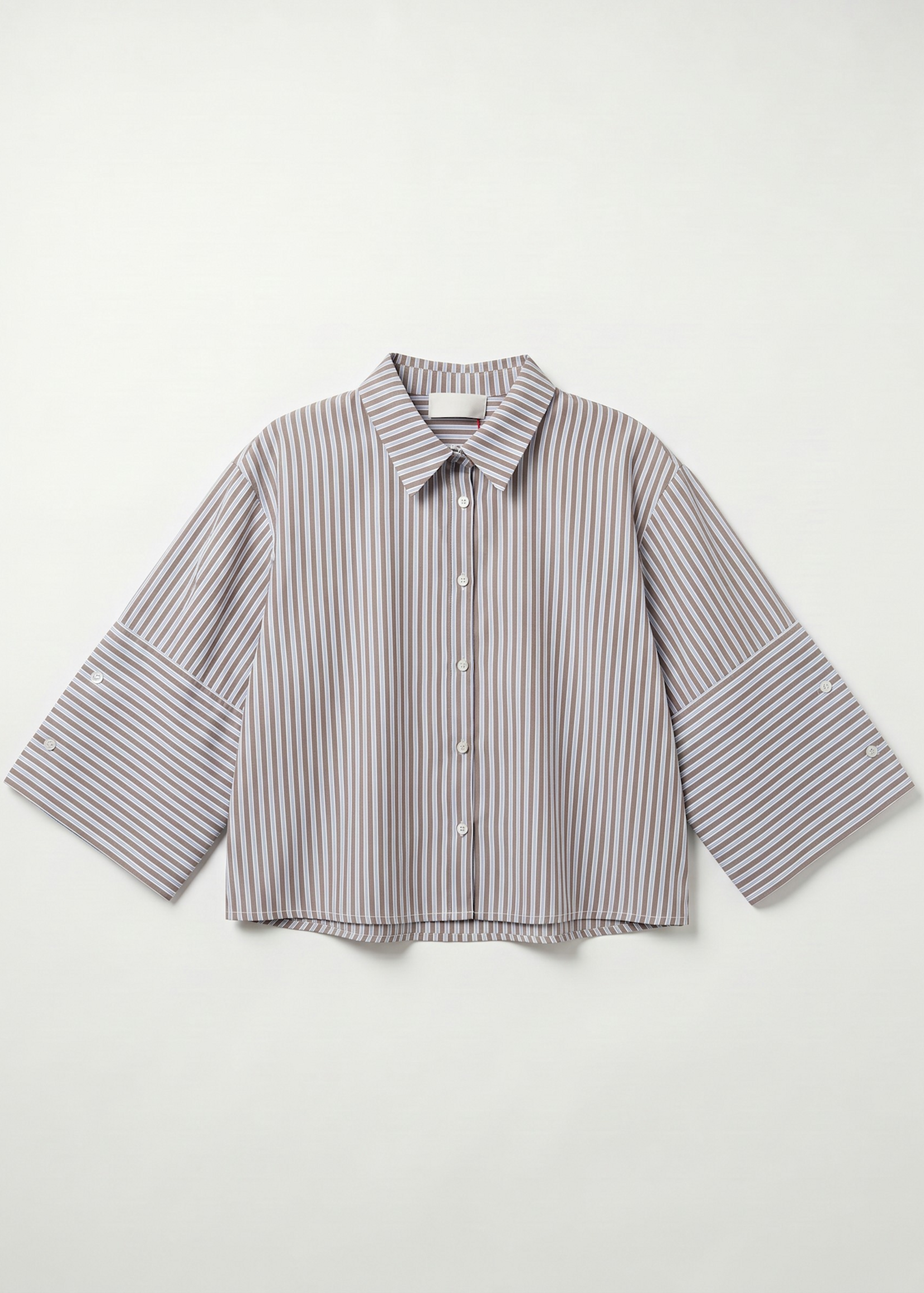 Flo Boutique Striped Blouse Elisa Brown