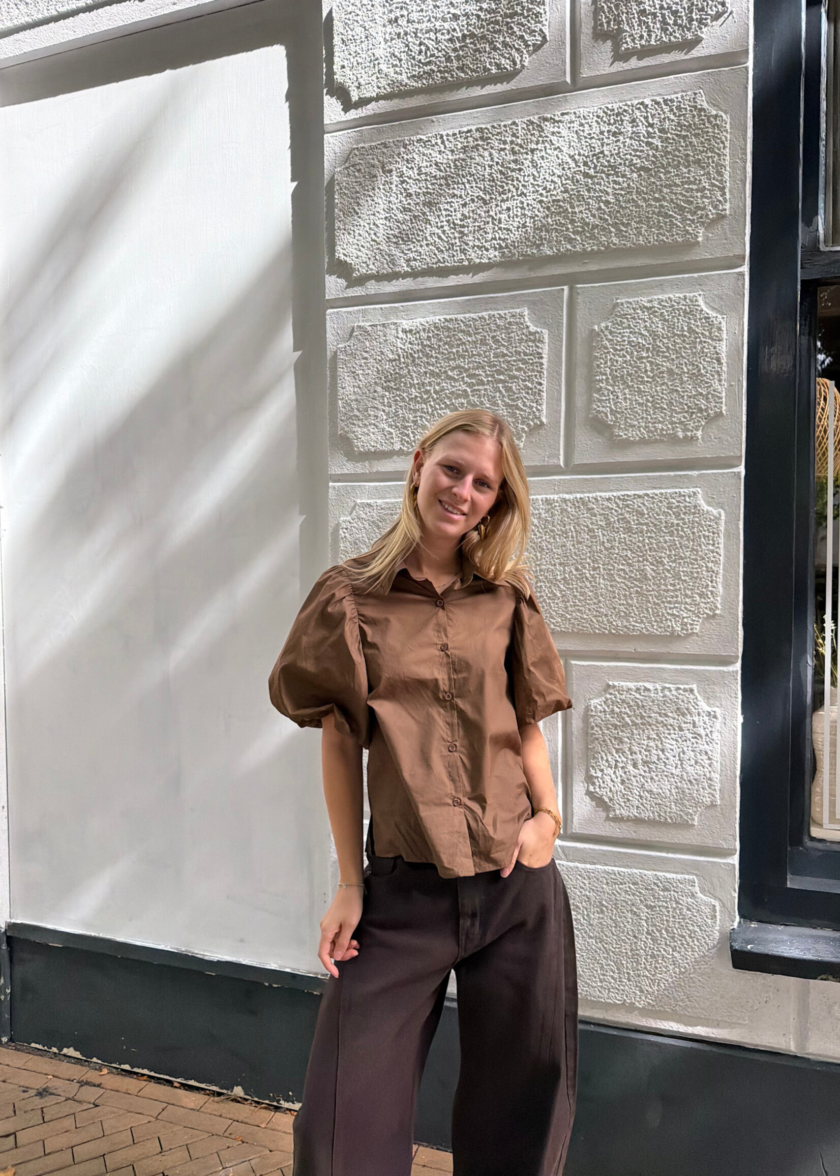 Flo Boutique Blouse Mia Marron