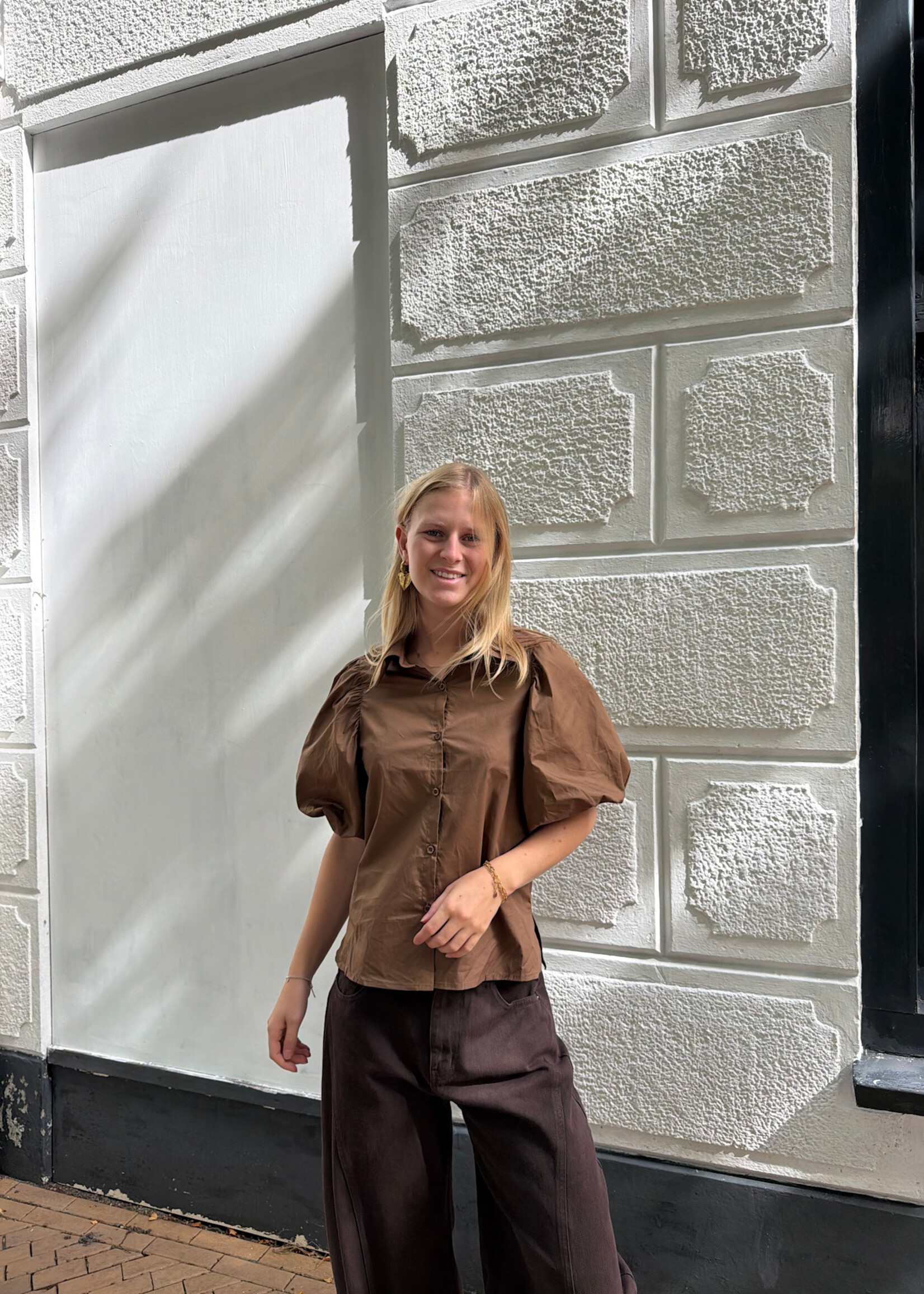 Flo Boutique Blouse Mia Marron