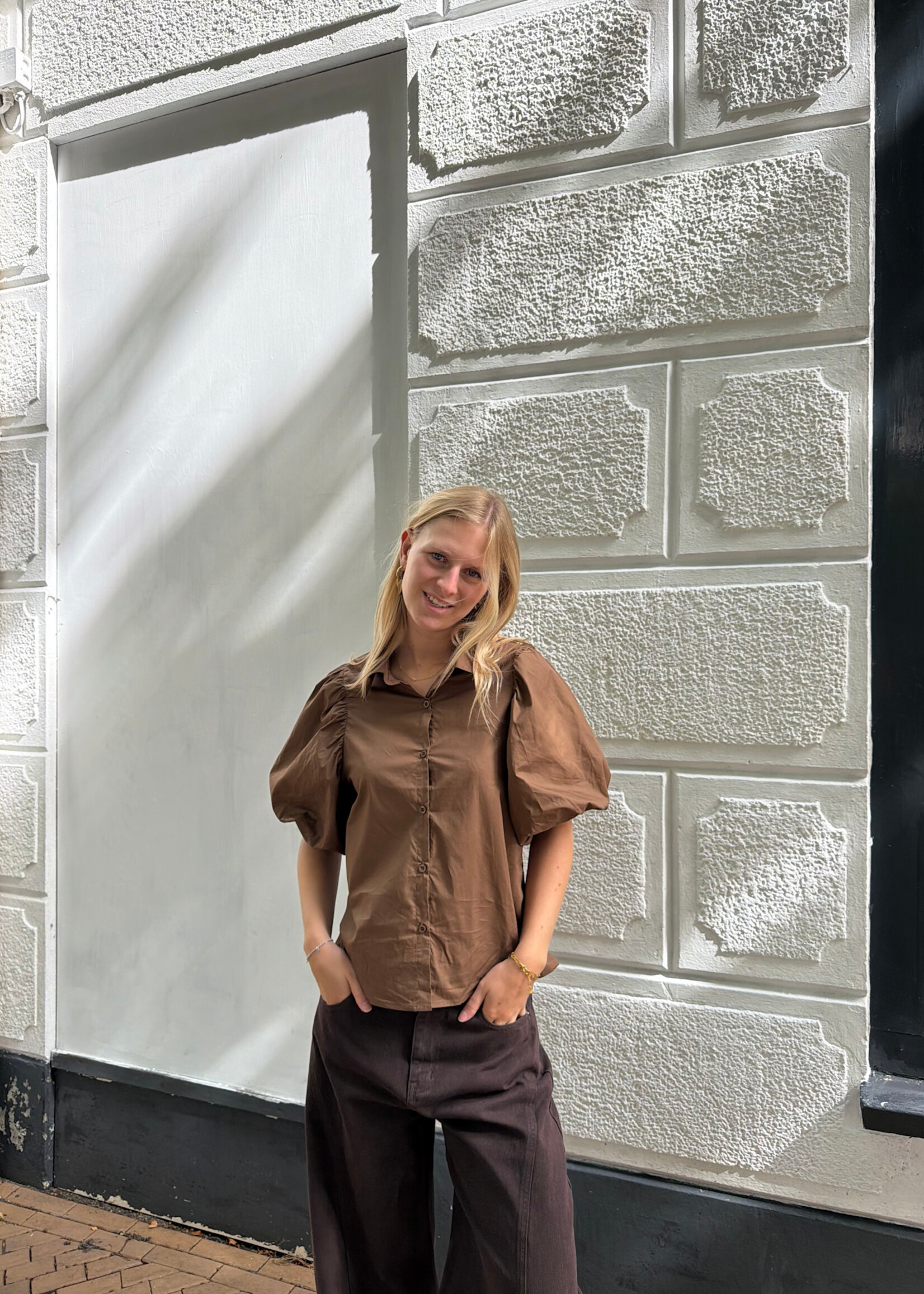 Flo Boutique Blouse Mia Marron