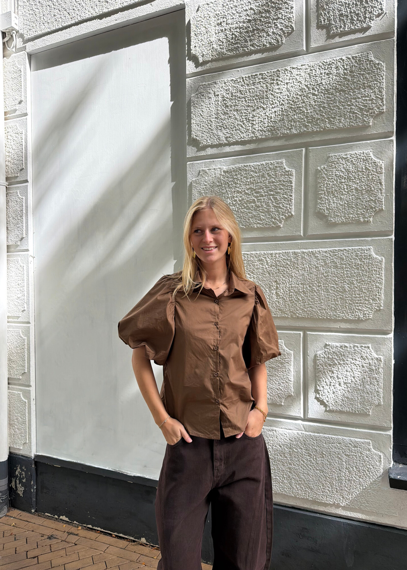 Flo Boutique Blouse Mia Marron