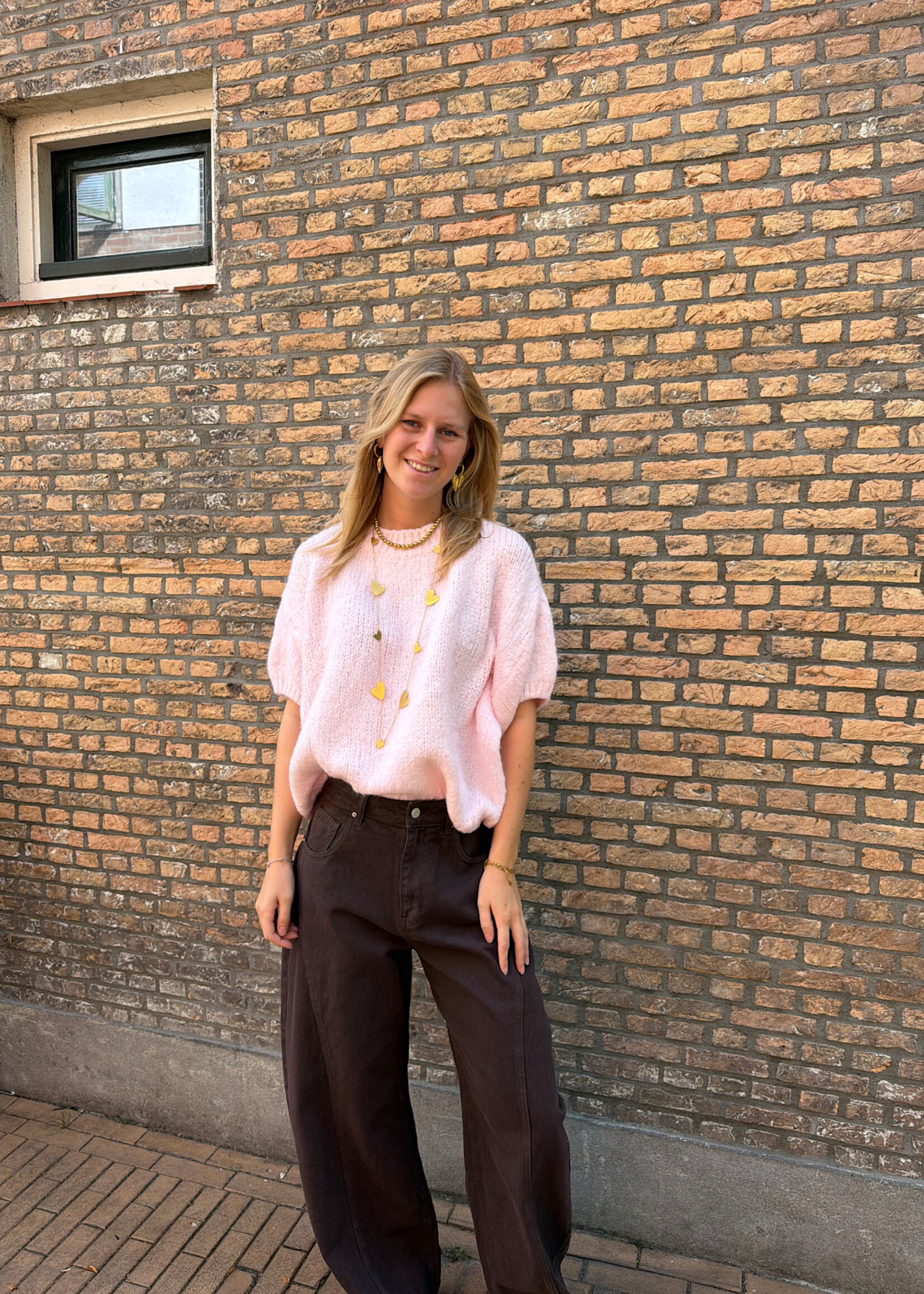 Flo Boutique Trui Bloem Light Pink