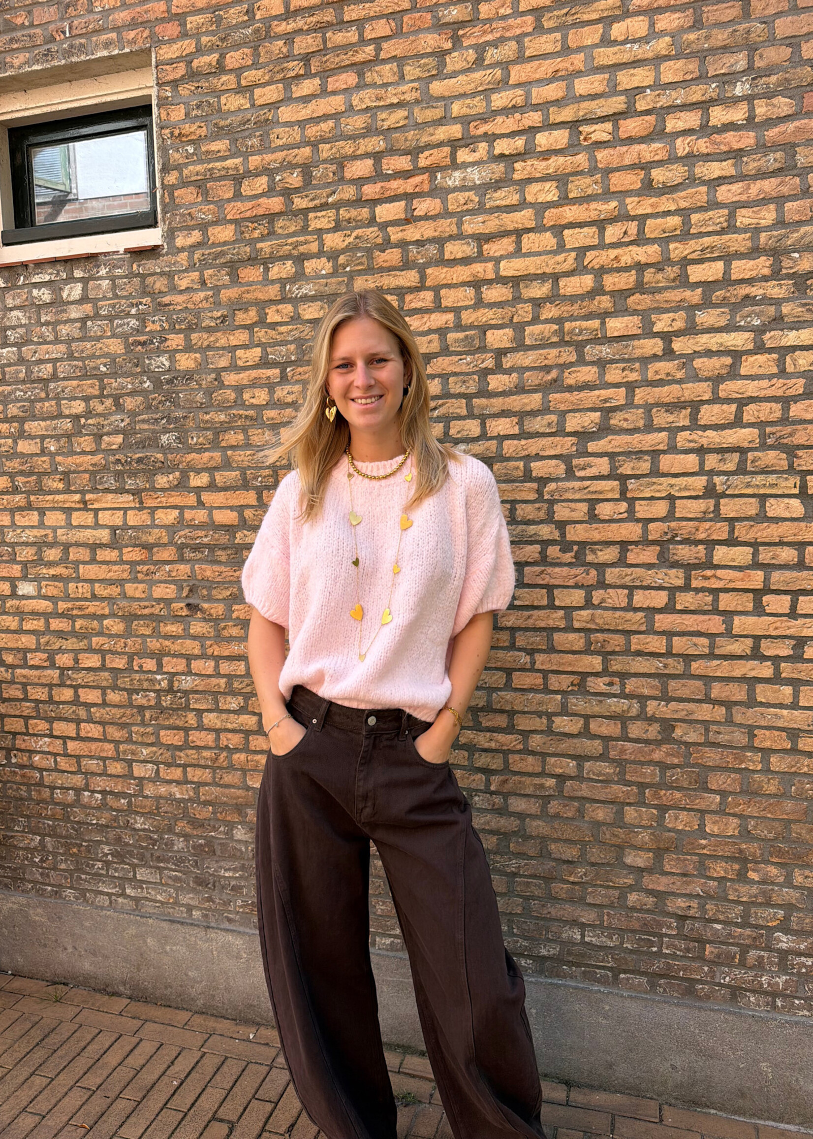 Flo Boutique Trui Bloem Light Pink