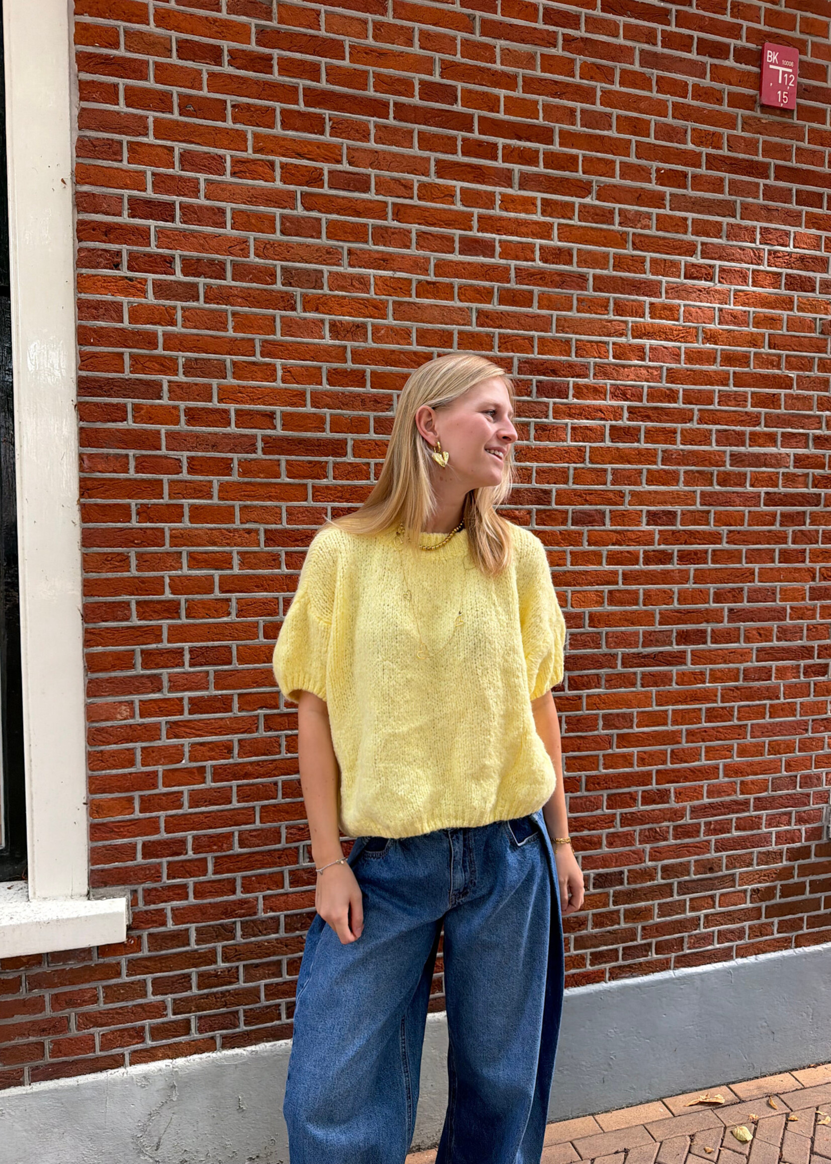 Flo Boutique Trui Bloem Yellow