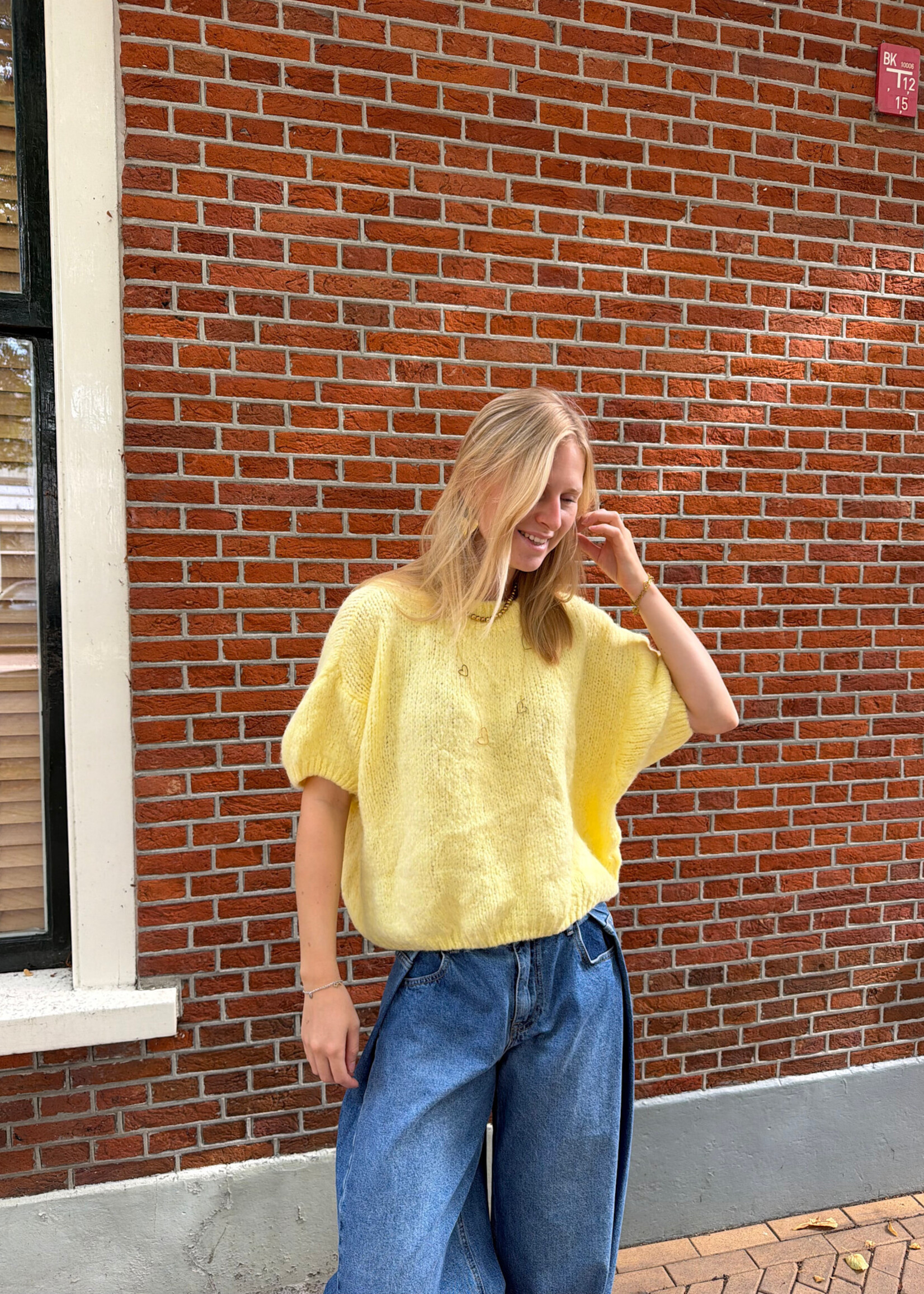 Flo Boutique Trui Bloem Yellow