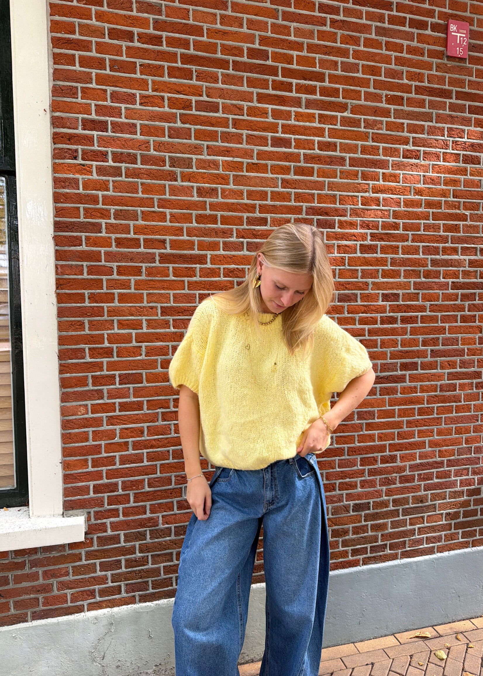 Flo Boutique Trui Bloem Yellow