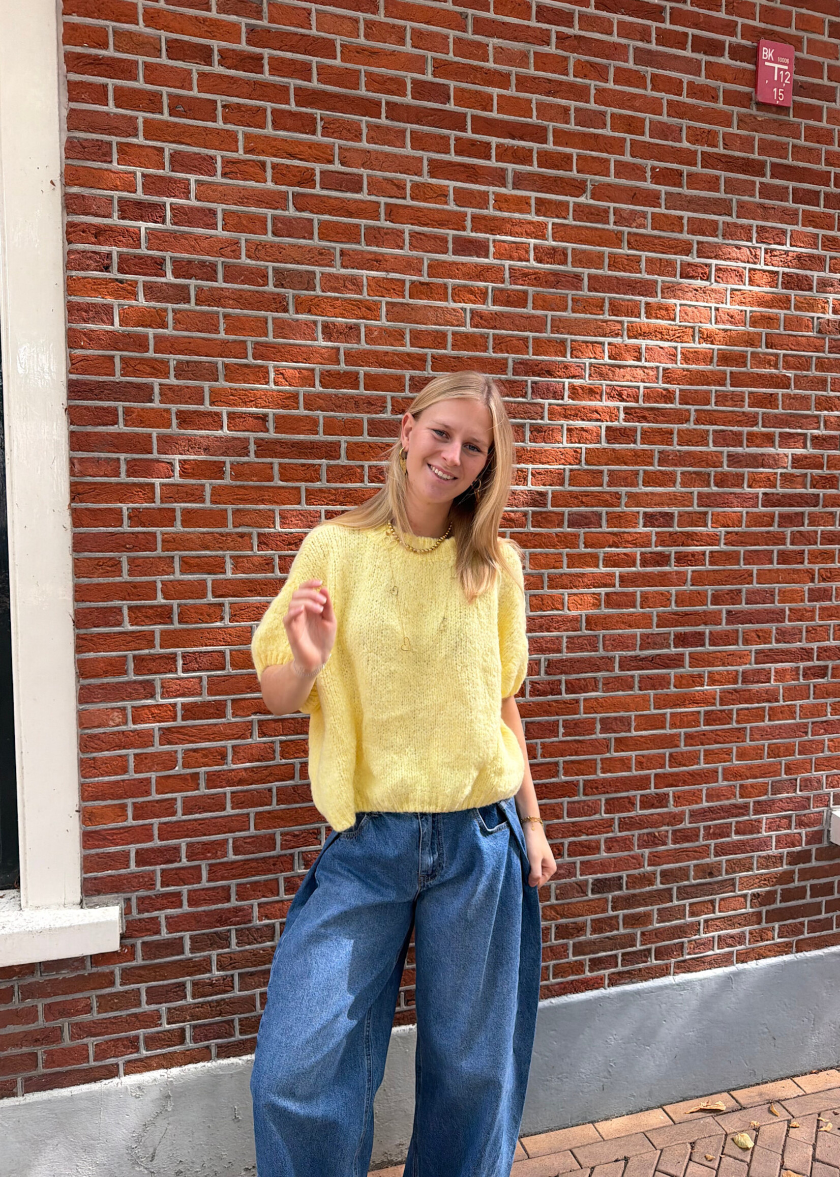 Flo Boutique Trui Bloem Yellow
