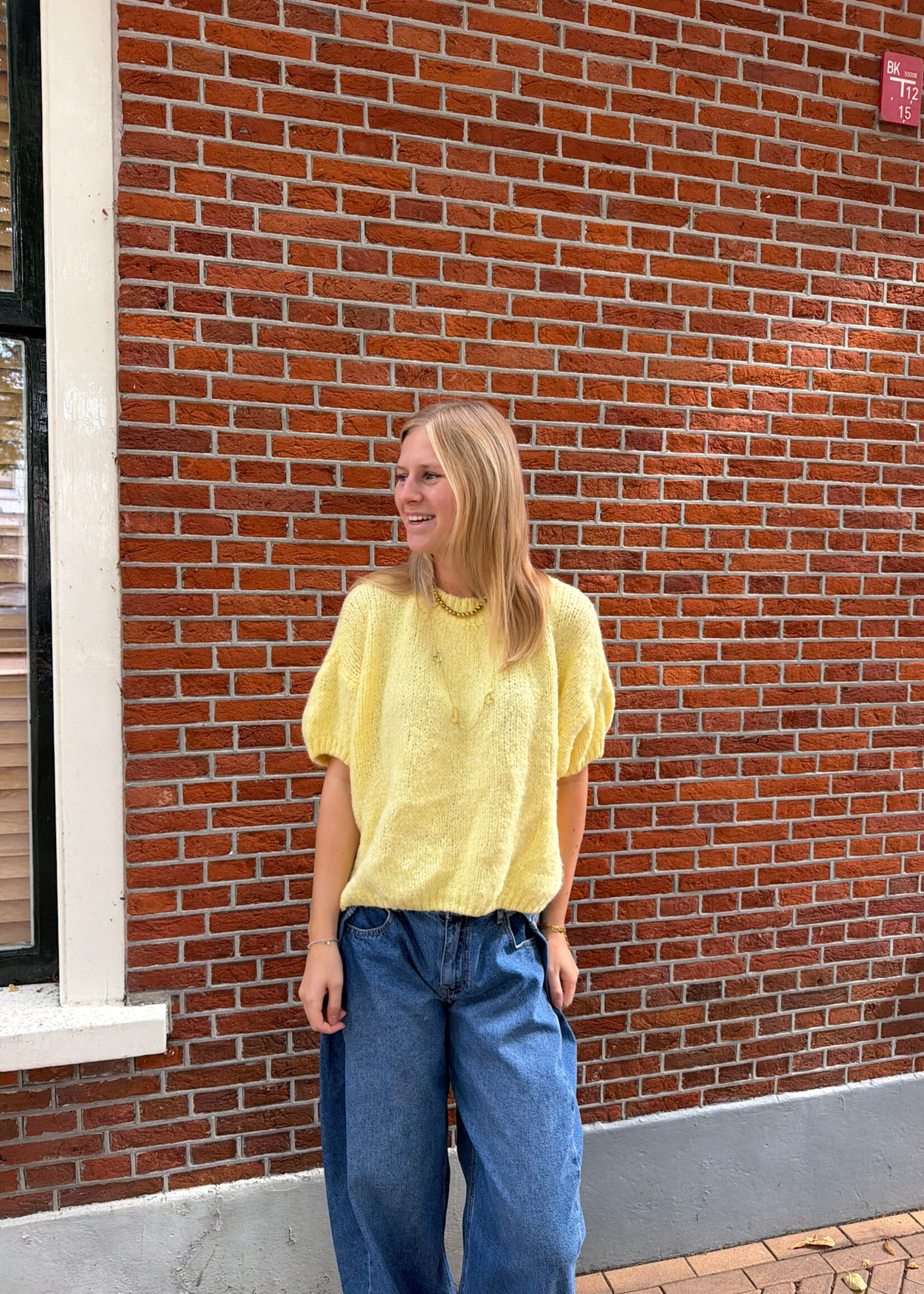 Flo Boutique Trui Bloem Yellow