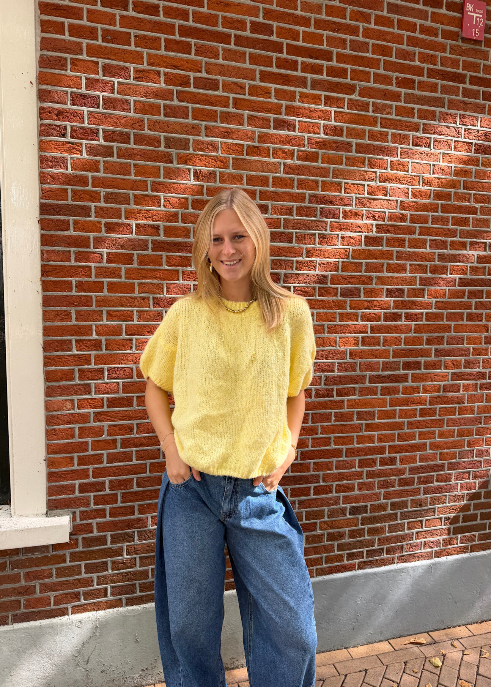 Flo Boutique Trui Bloem Yellow