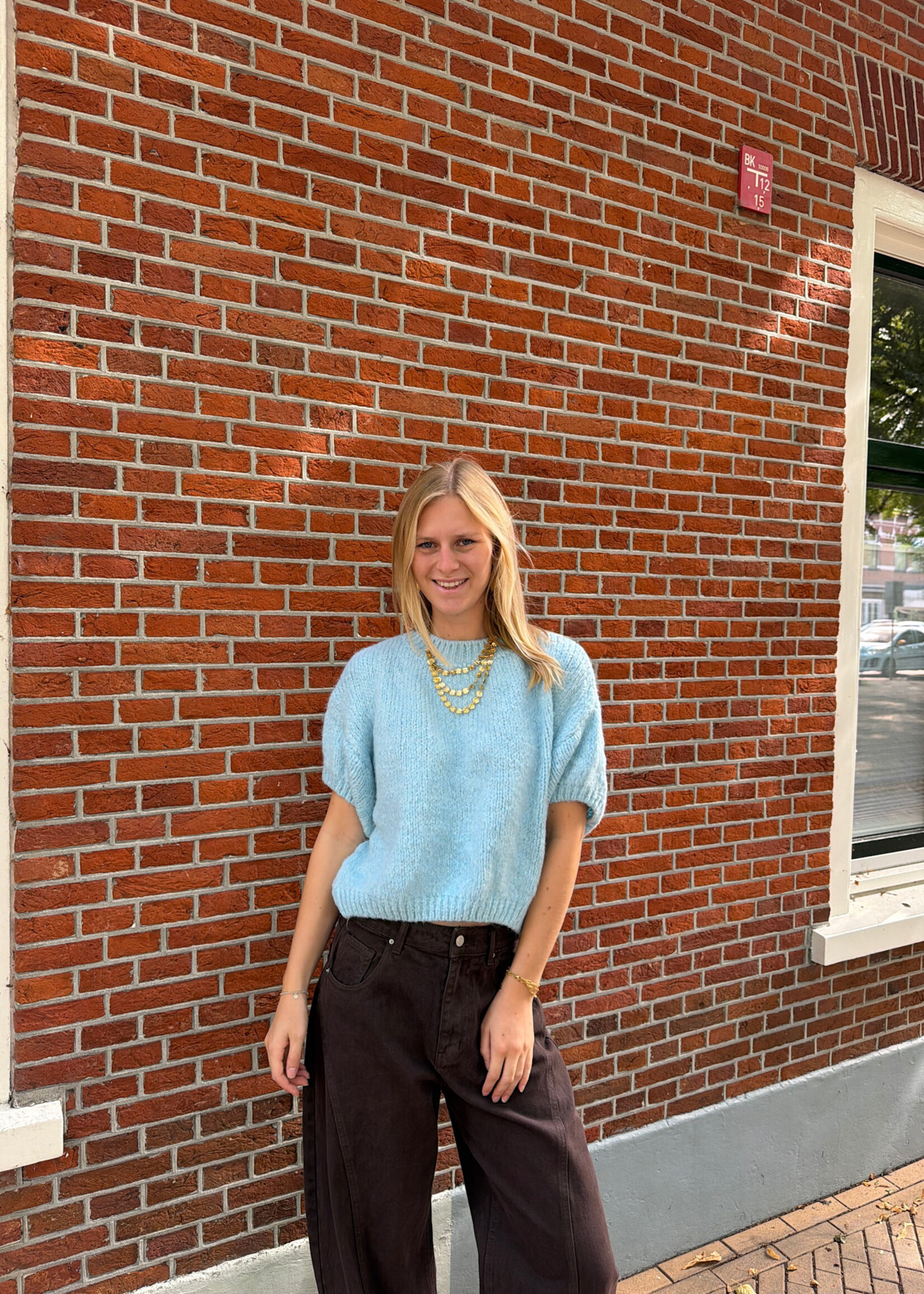 Flo Boutique Trui Bloem Blue