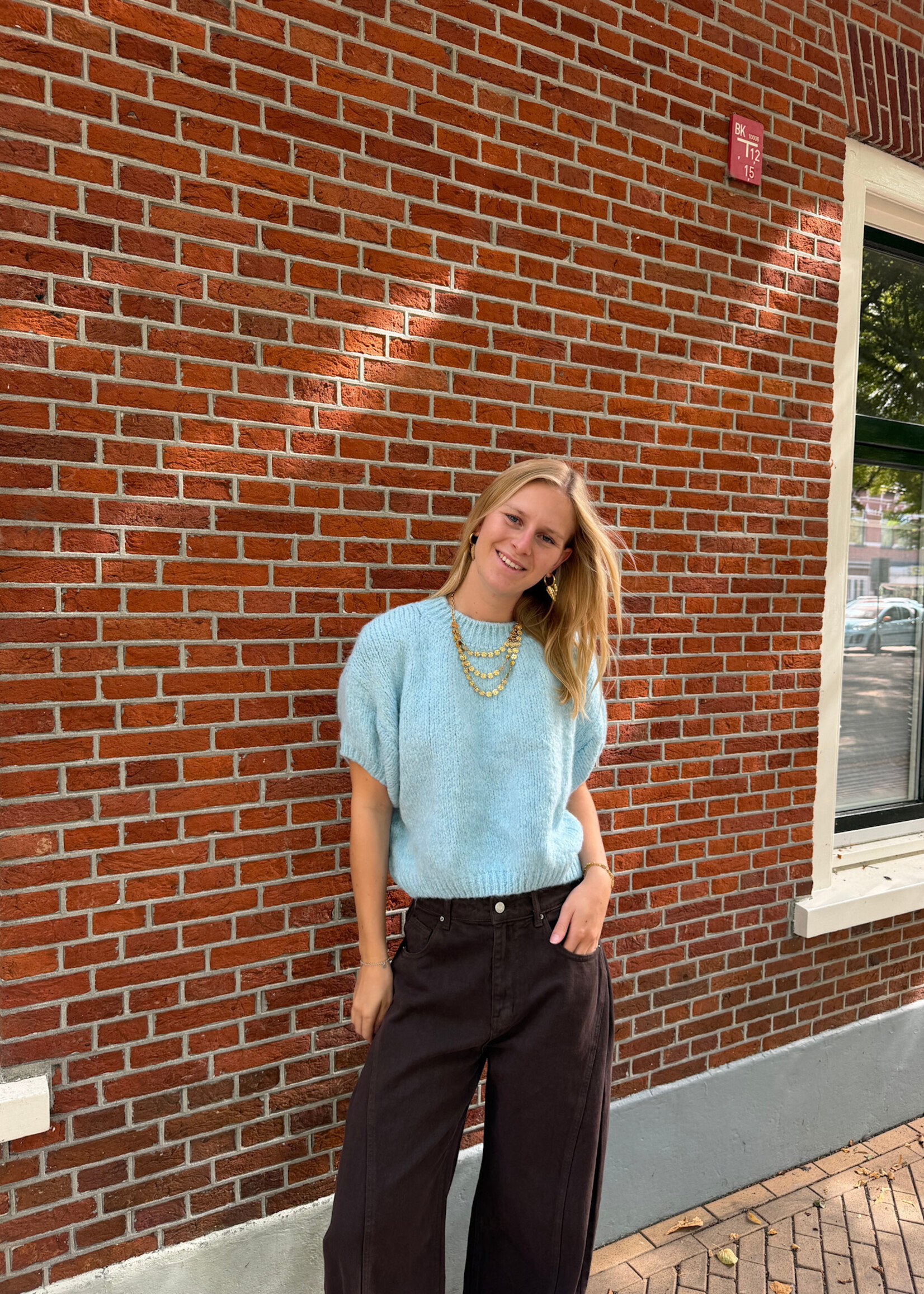 Flo Boutique Trui Bloem Blue