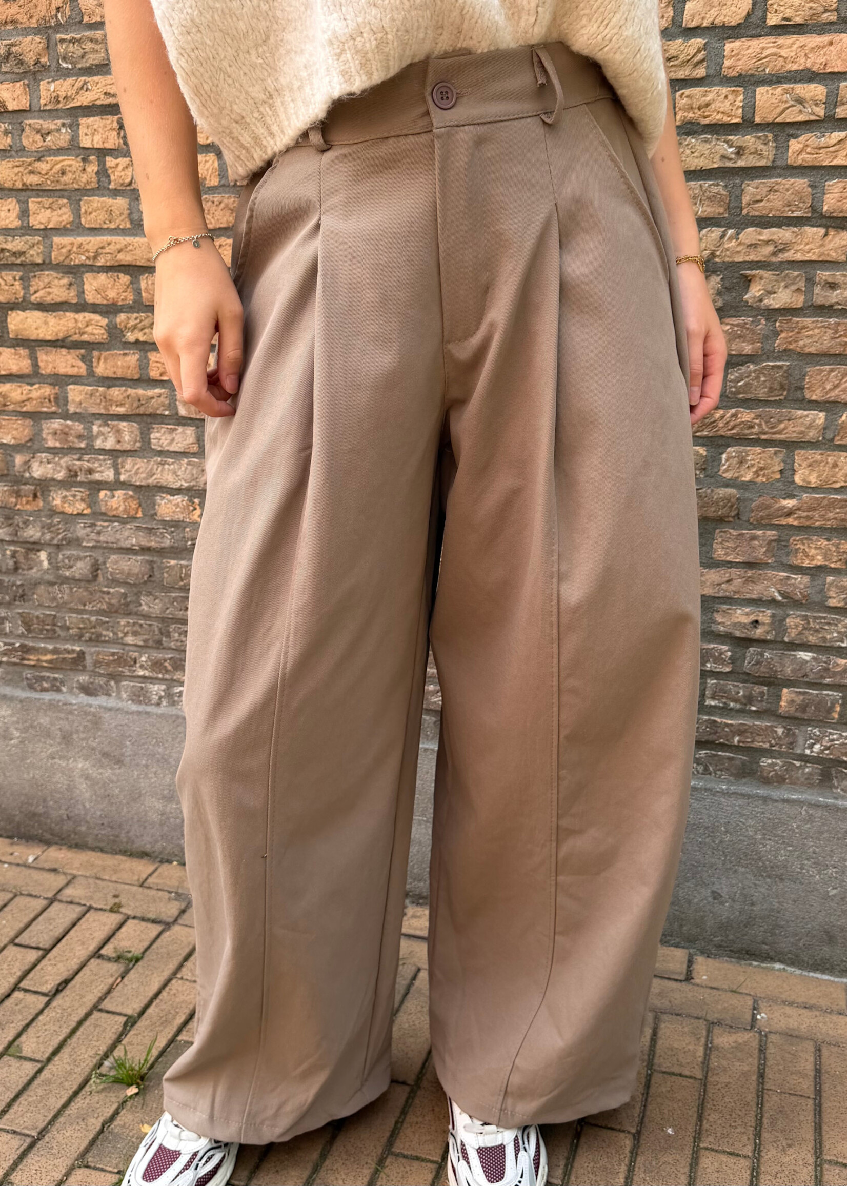 Flo Boutique Balloon Pants Marlien Taupe